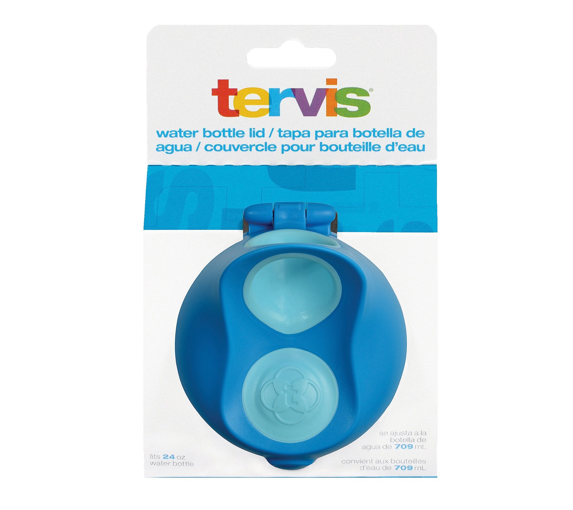 Tervis Plastic Water Bottle Lid Made in USA Double Walled Insulated Tumbler Travel Cup Keeps Drinks Cold & Hot, Fits 24oz Water 