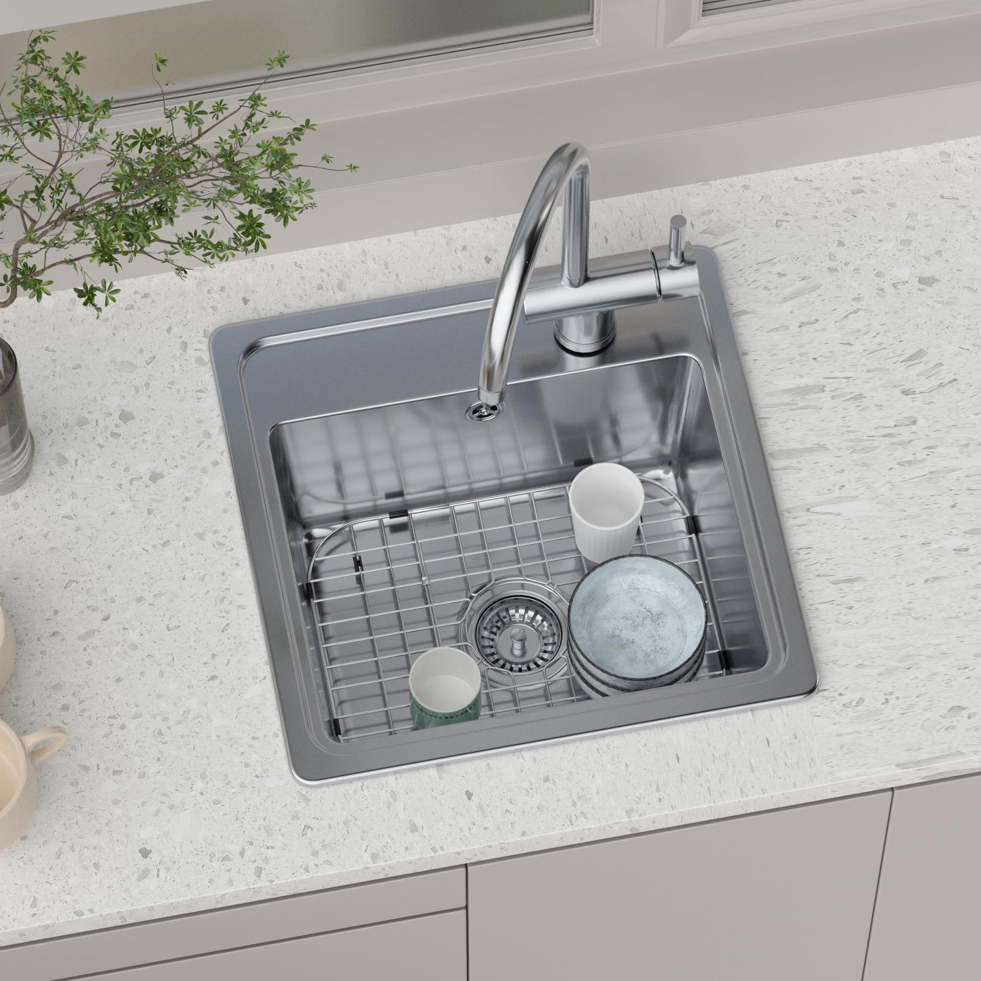 Sink Bottom Grid Kitchen Sink Grid Protector Stainless Steel Sink Grate For Kitchen Single Sink Bowl Metal Sink Grate Protector