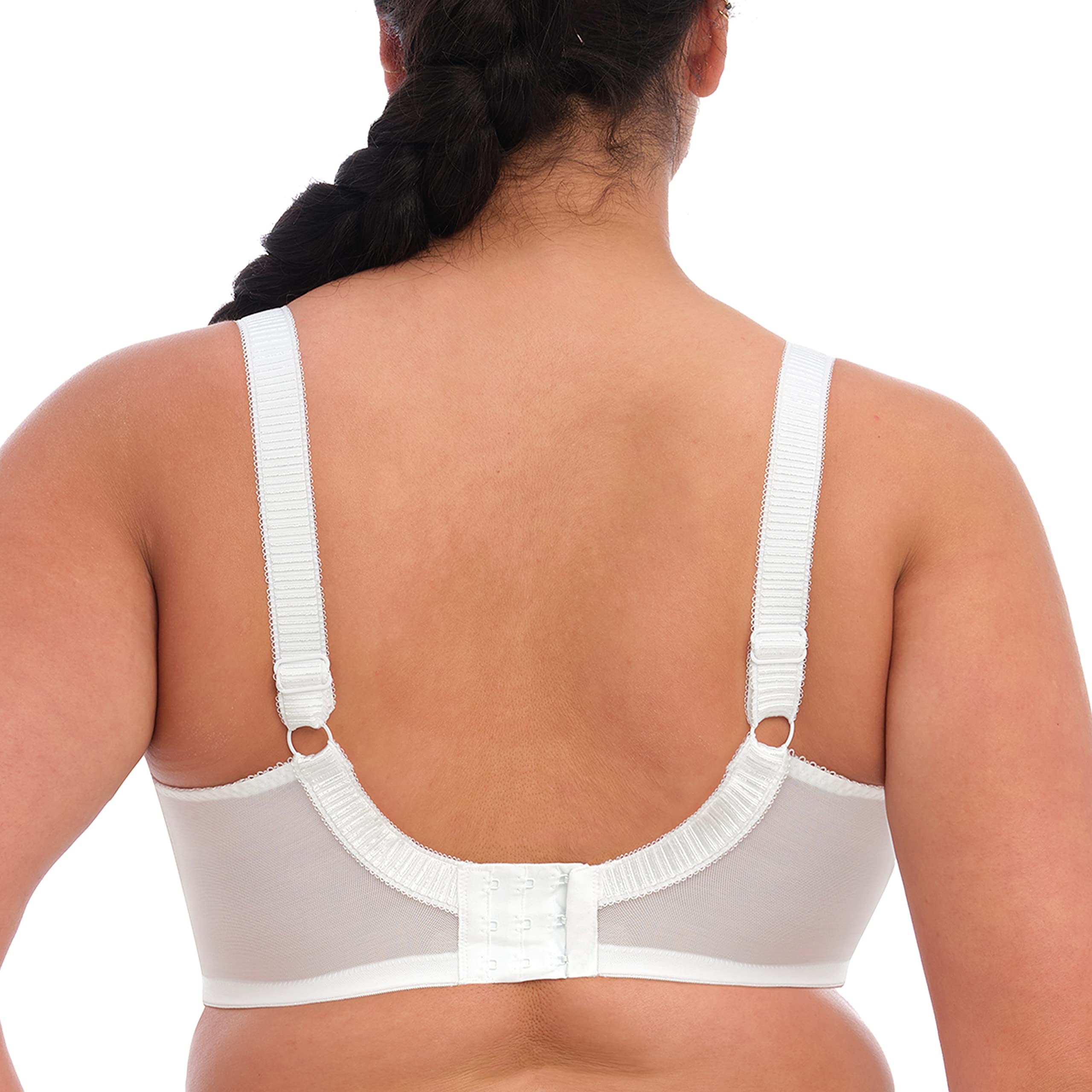 Elomi Womens Plus-Size Cate Underwire Full Cup Banded Bra,White,40J Uk40M Us