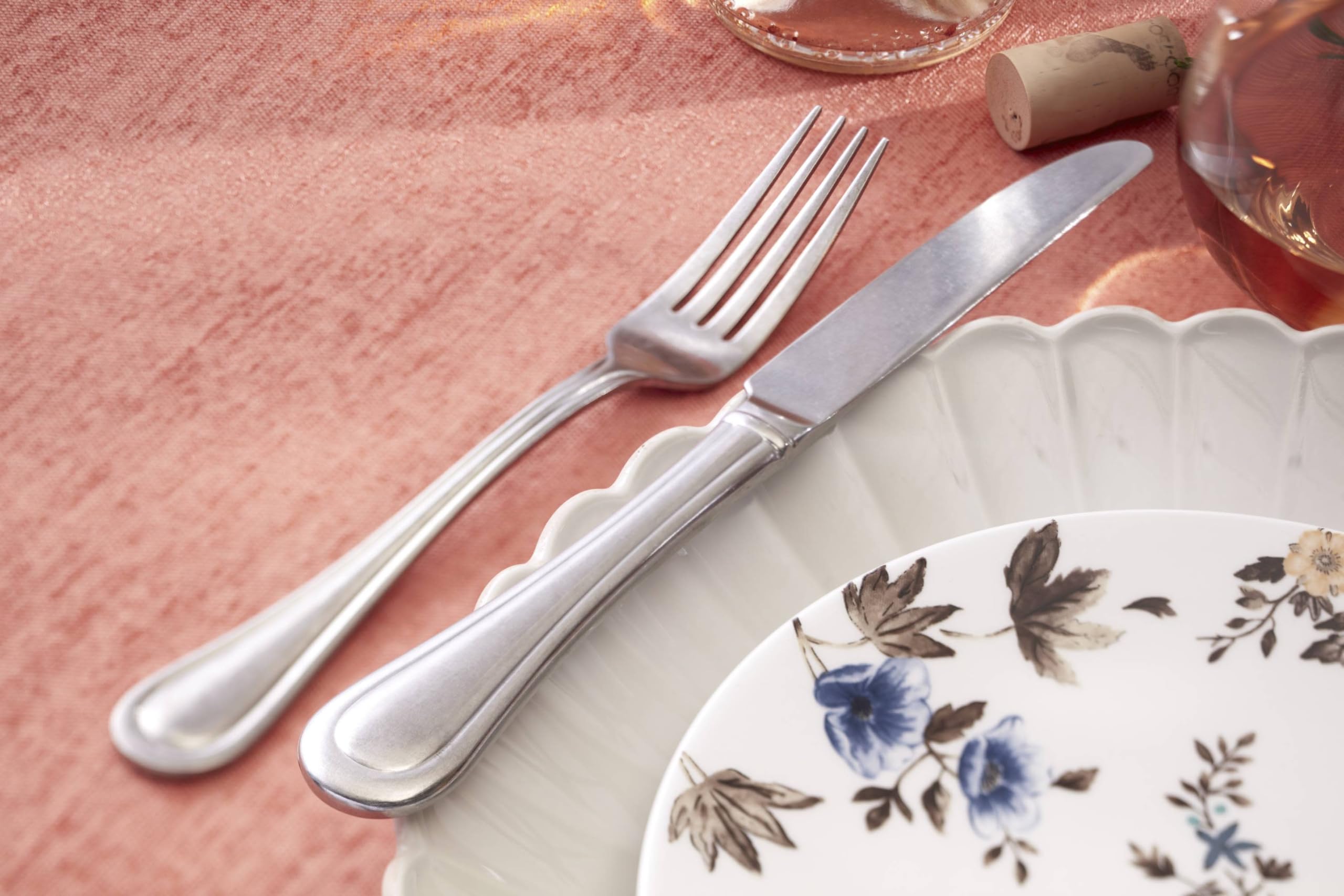 Lenox 893079 Textured Neutrals 24-Piece Flatware Set