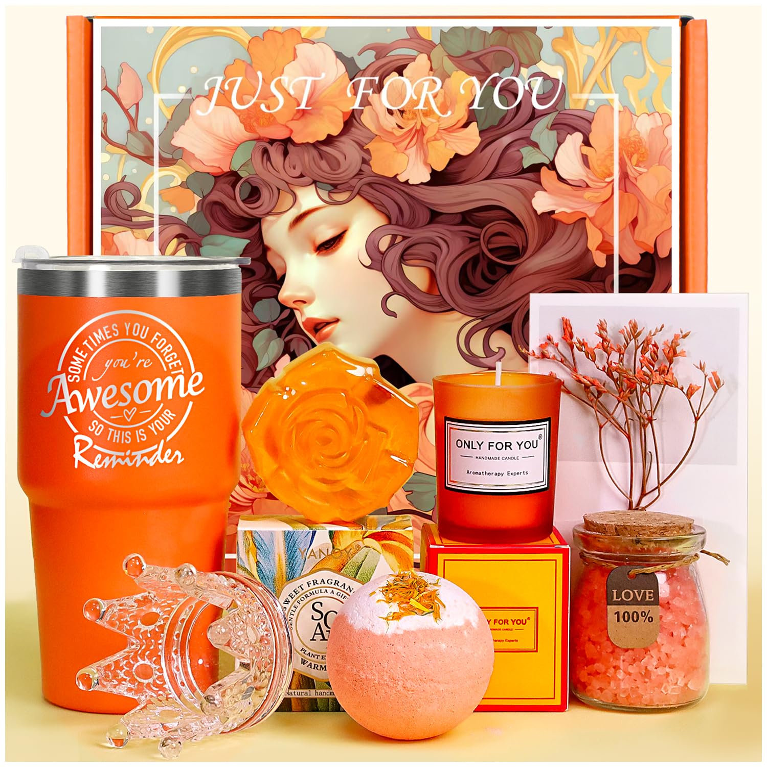 Gifts for Women, Mom, Wife, Girlfriend, Sister, Mothers Day, Birthday, Christmas, Valentine's Day Gifts-Lavender Spa Gift Basket