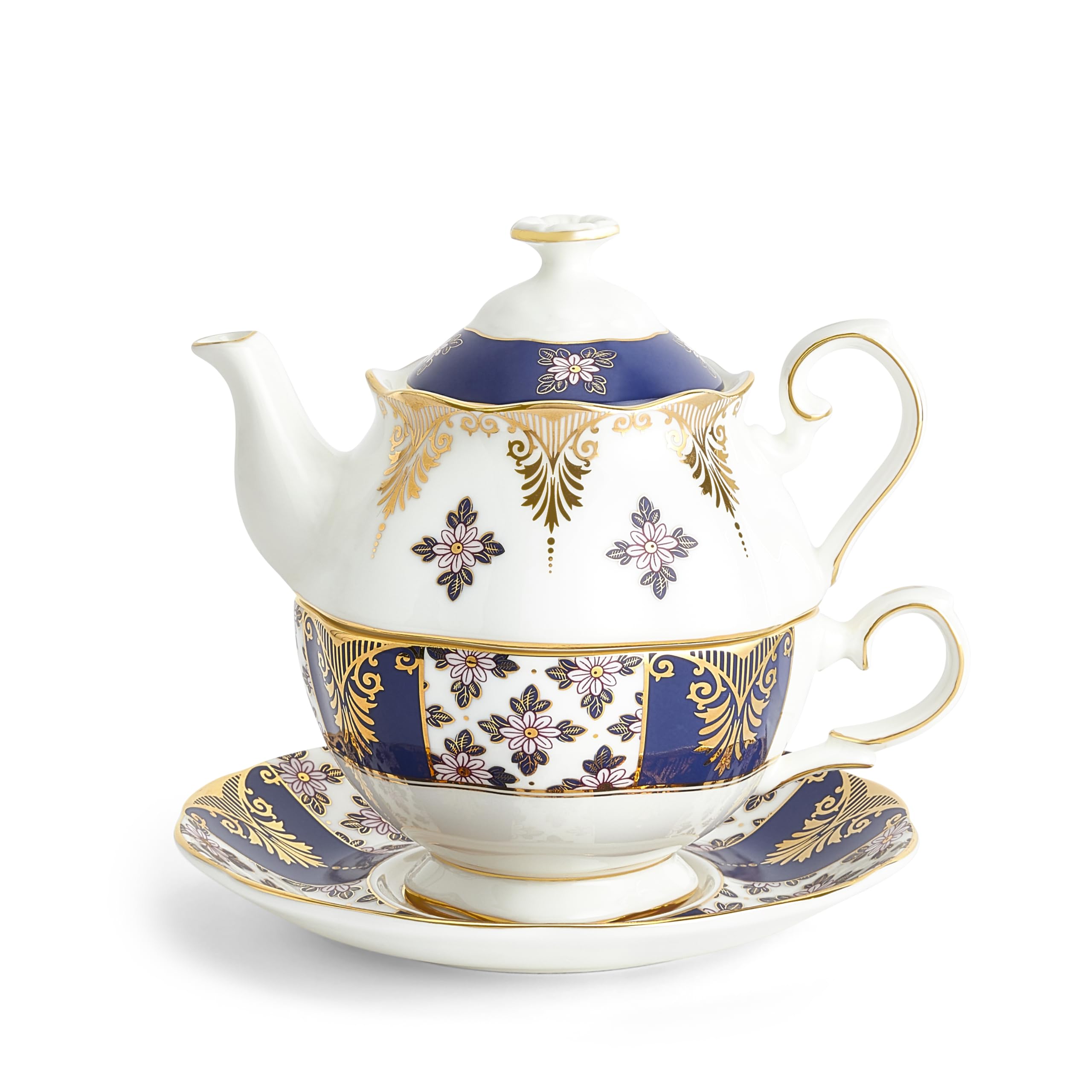 Royal Albert 100 Years Tea for One, 16.25oz, Regency Blue 1900