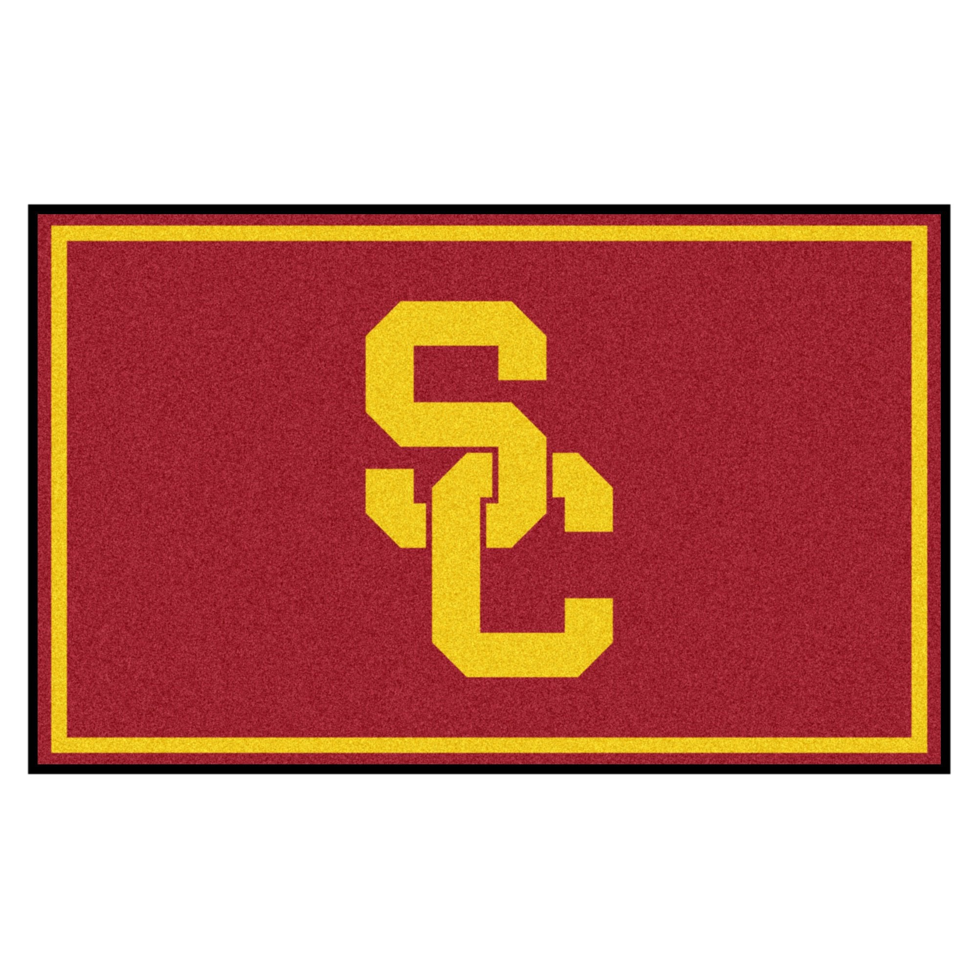 FANMATS University of Southern California Sports Team Logo Home Indoor Decorative Carpet Rug 4x6 46x72