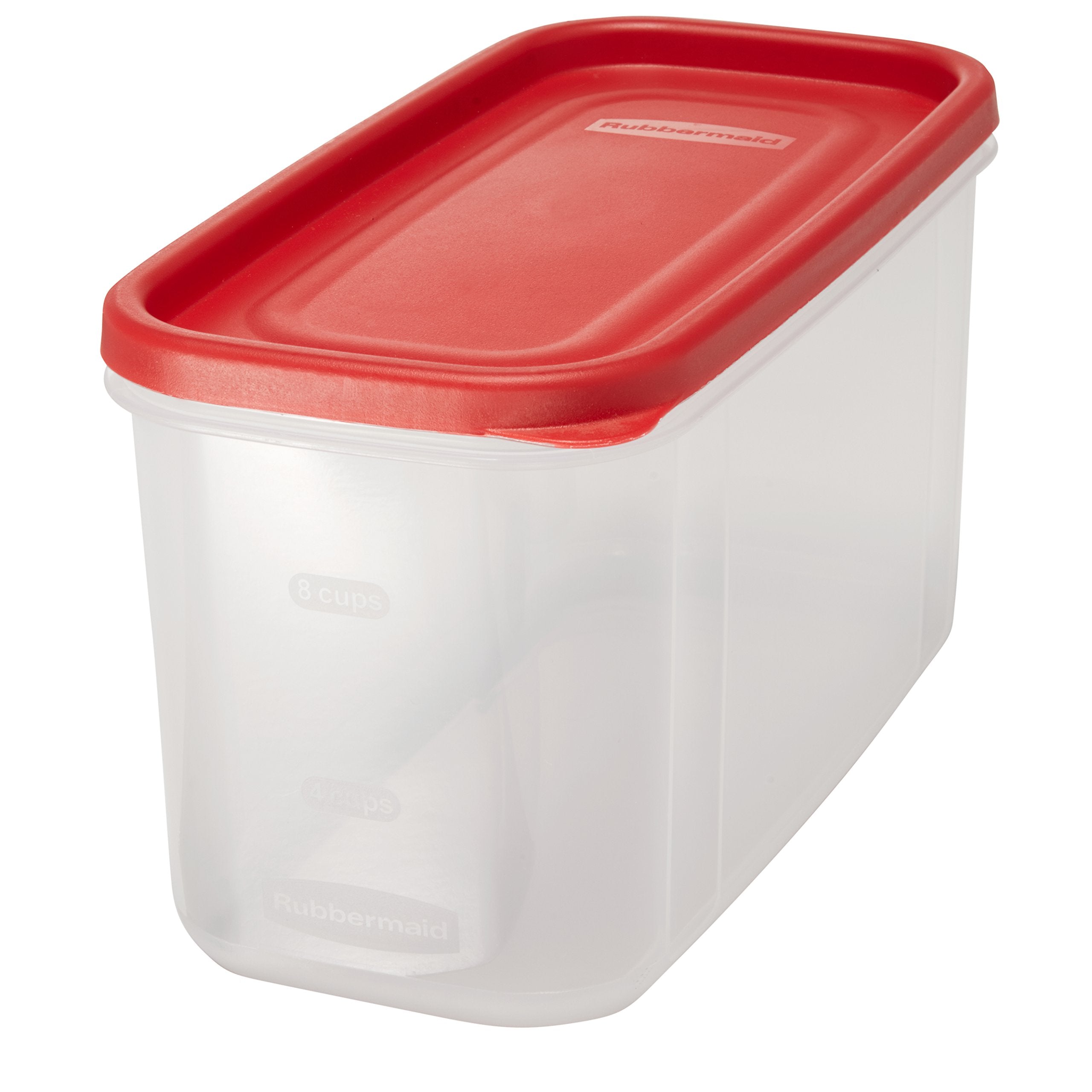Rubbermaid - Dry Food Storage 10 Cup Clear Base Featuring Graduation Marks Pack Of 6