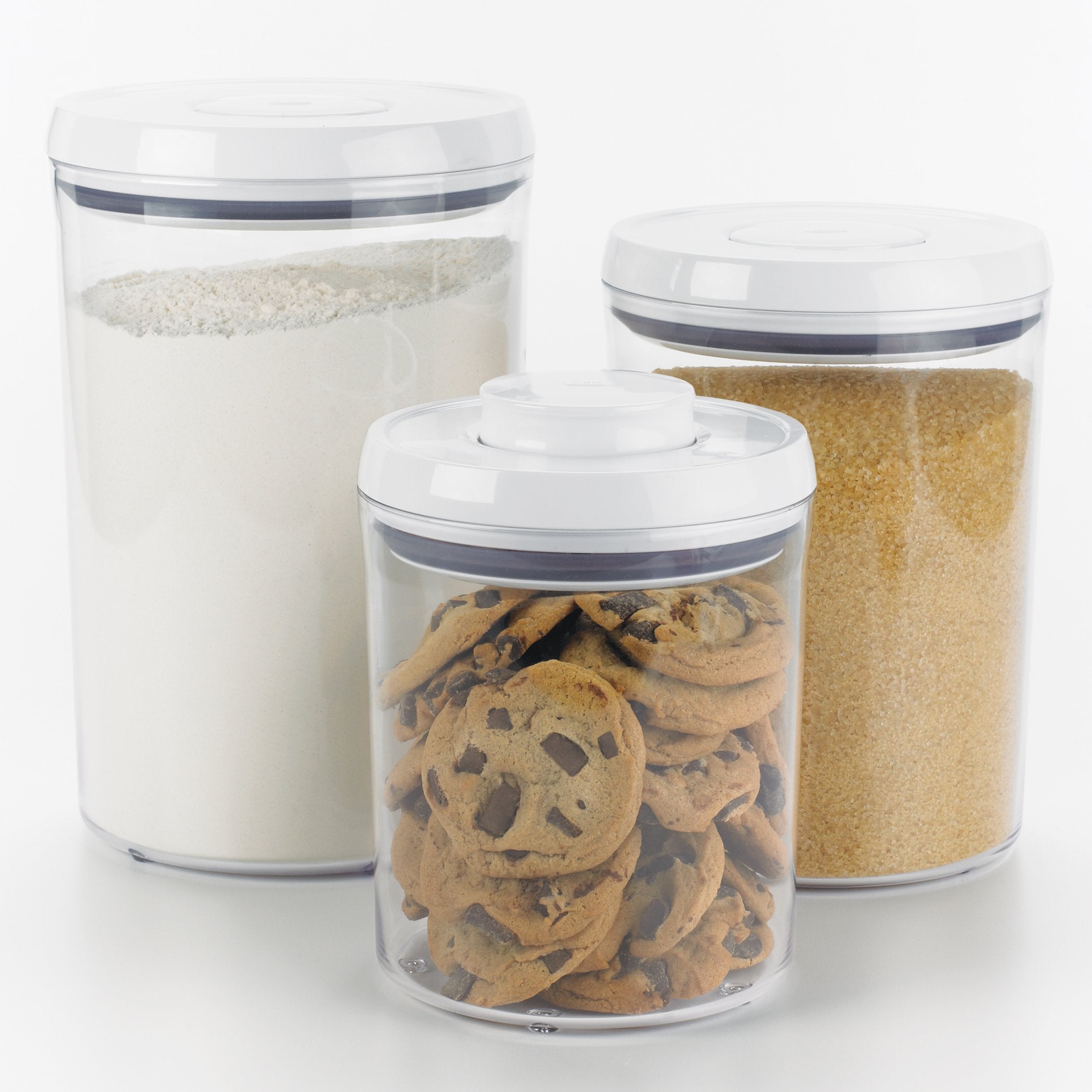 Oxo Good Grips 3-Piece Airtight Pop Round Canister Set