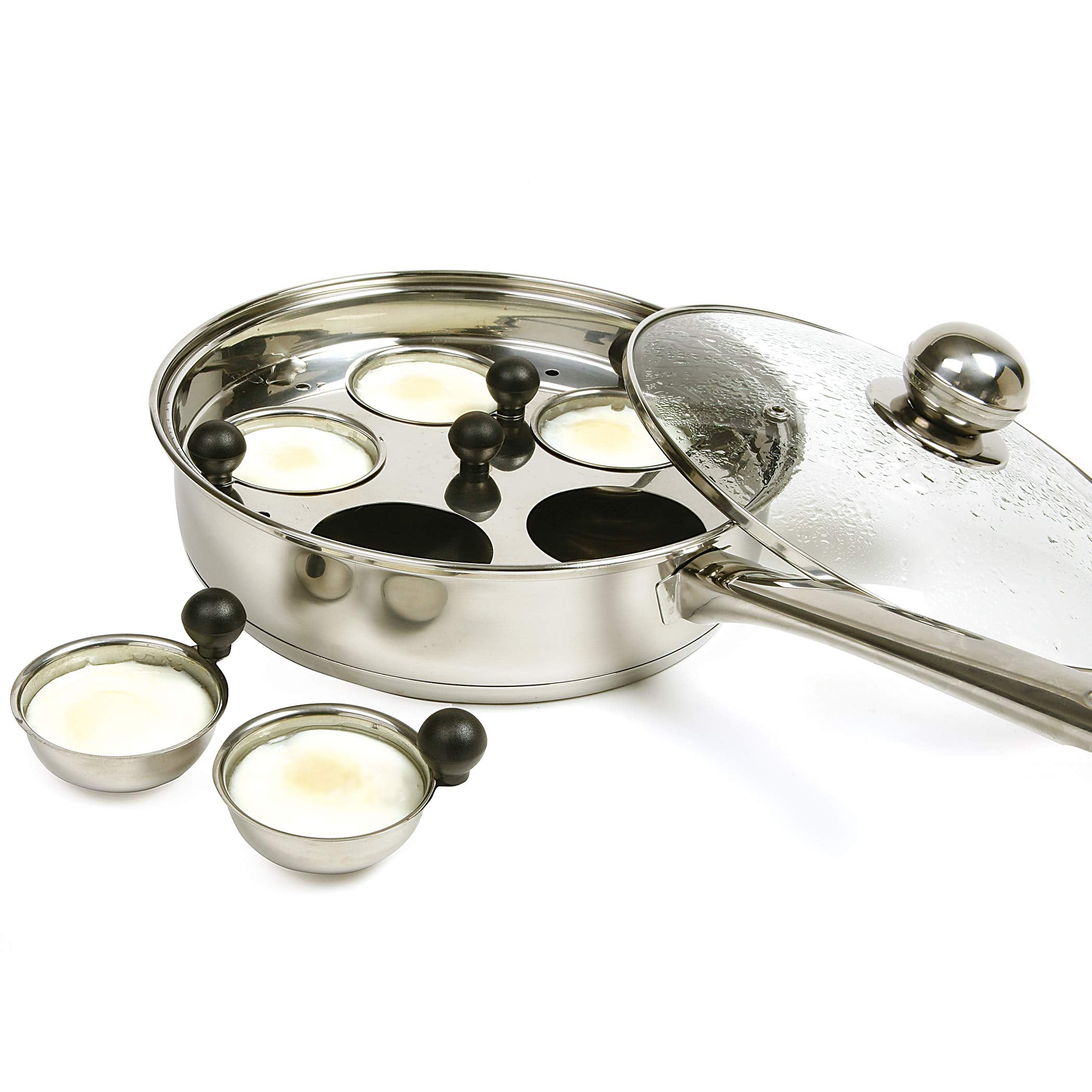 Norpro Stainless Steel 10 Inch Egg Poacher Skillet Set