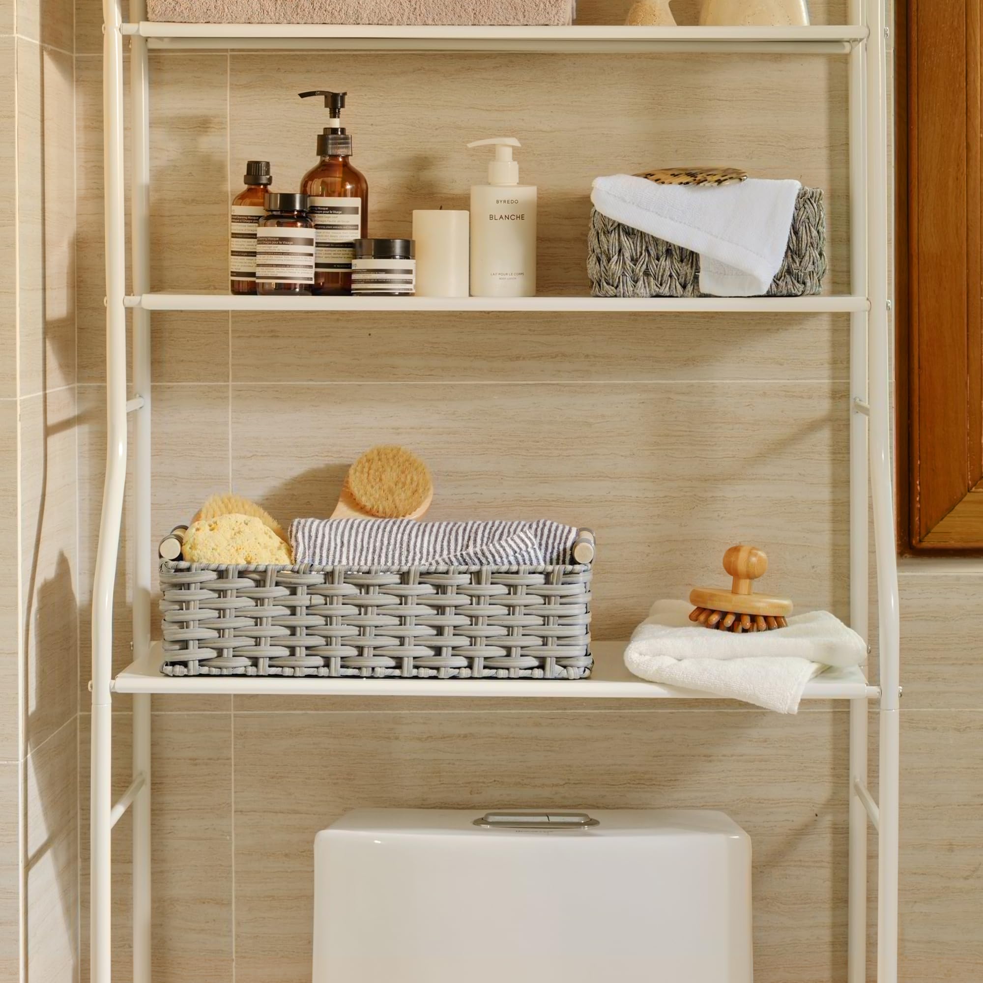 Granny Says Wicker Baskets For Storage, Wicker Baskets For Shelves, Toilet Basket Tank Topper, Waterproof Toilet Tank Basket, To