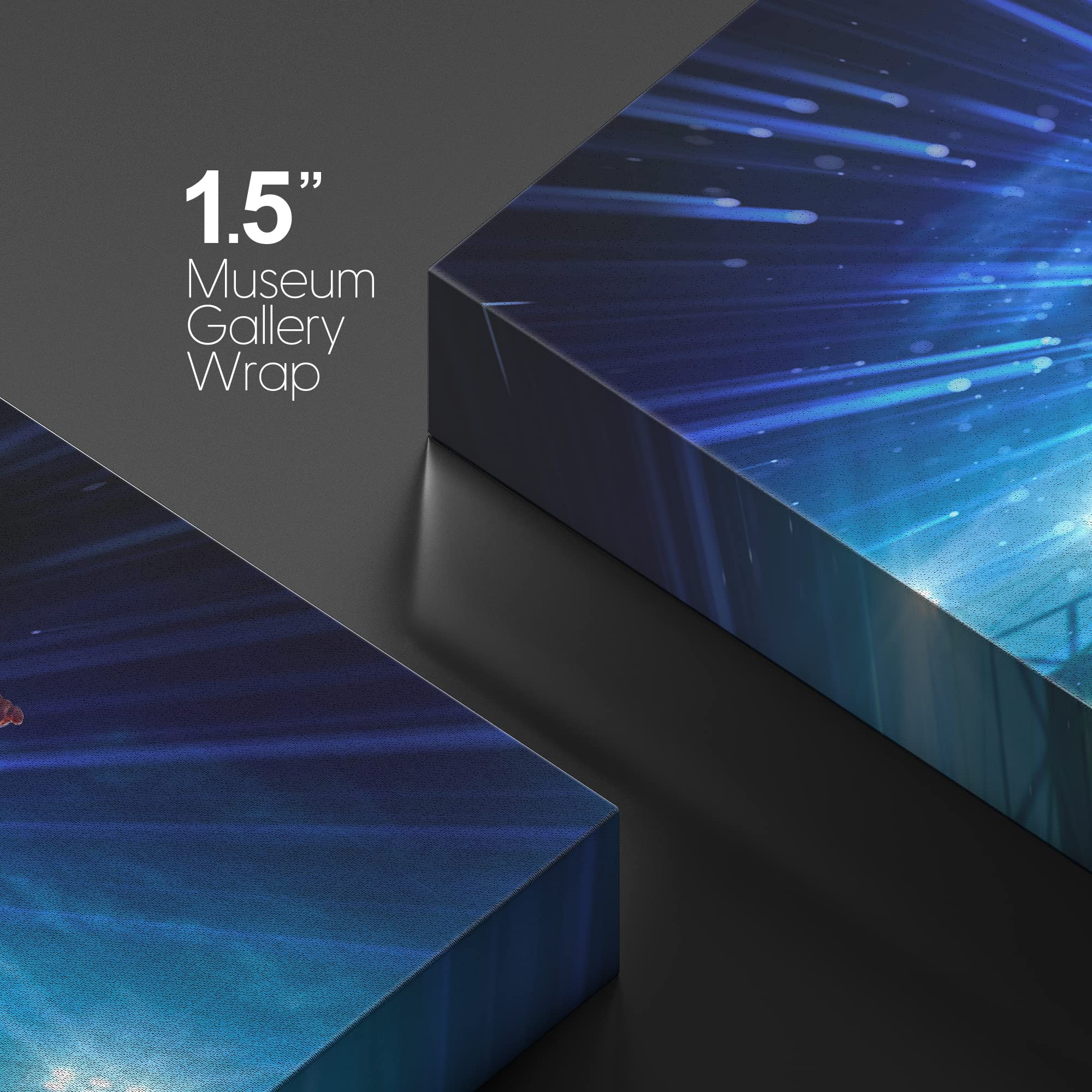 Wall26 Canvas Print Wall Art Neon Light Soccer Ball Player Kicking Ball Athletes Sports & Fitness Photography Realism Decorative