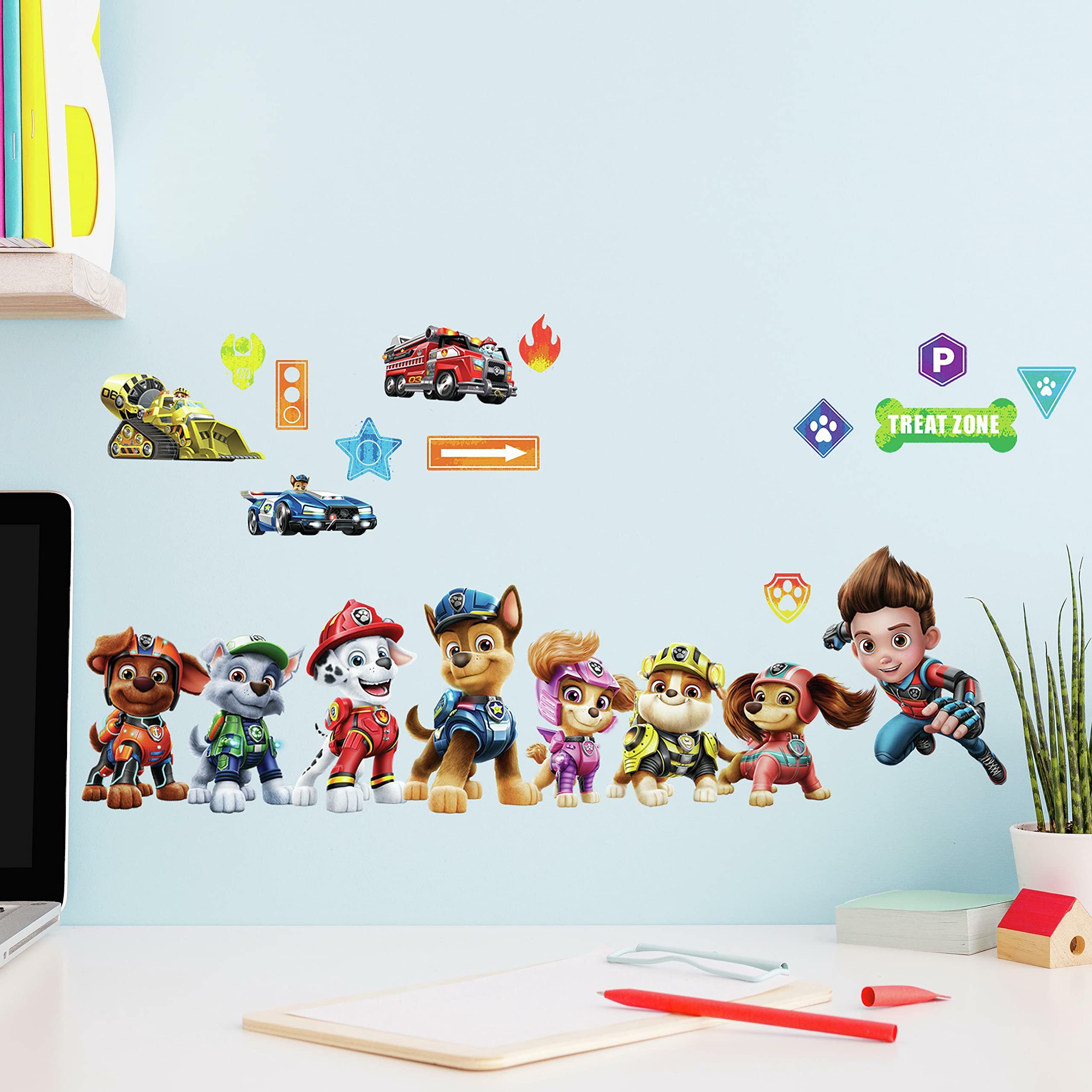 Roommates Rmk4819Scs Paw Patrol Movie Peel And Stick Wall Decals