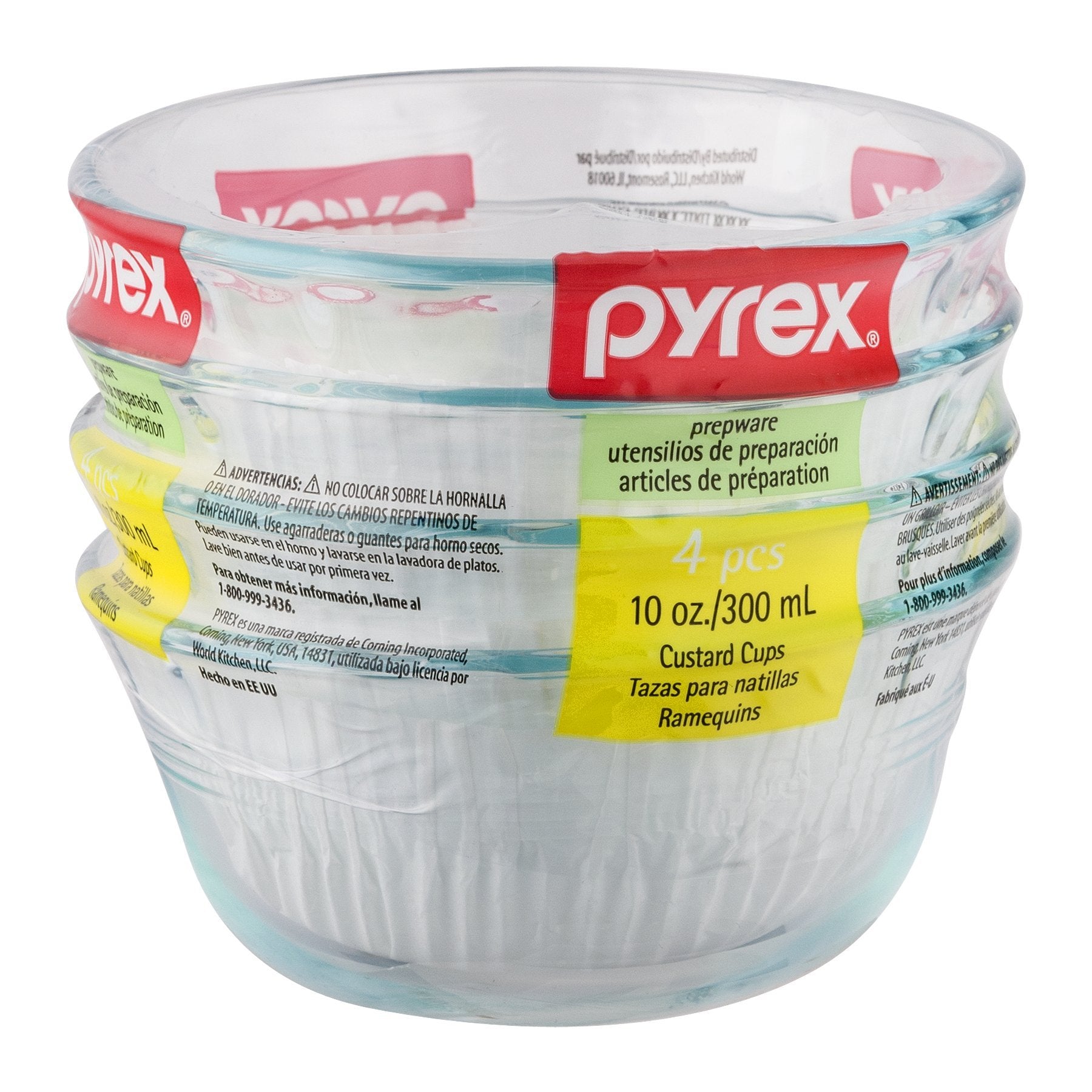 Pyrex Bakeware 10-Ounce Custard Cups Dessert Dish (Set Of 4)