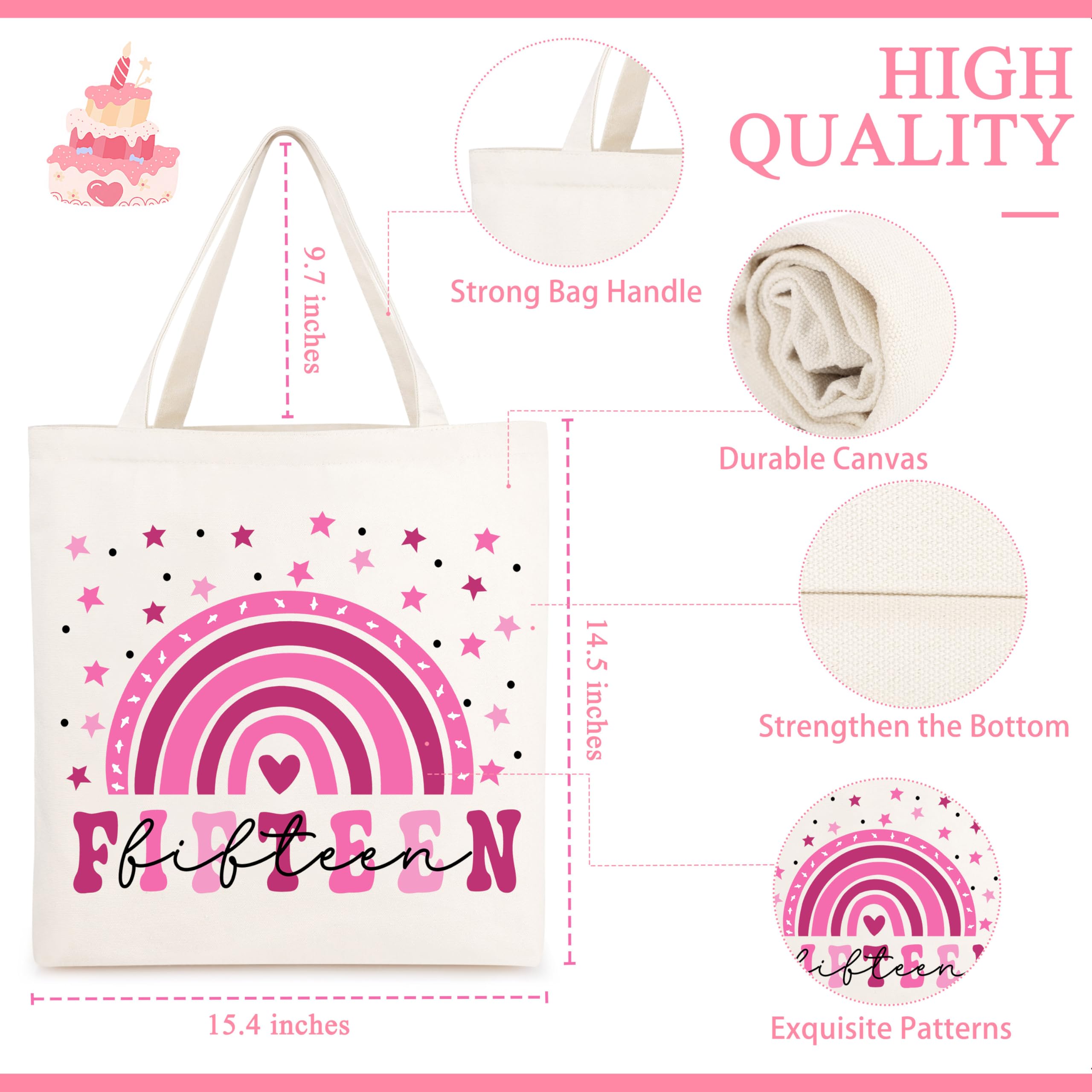 JTENGTOP 15 Year Old Beautiful Teen Girl Gift Ideas, Birthday Gifts for 15 Year Old Beautiful Teen Girl, 15th Birthday Decoratio