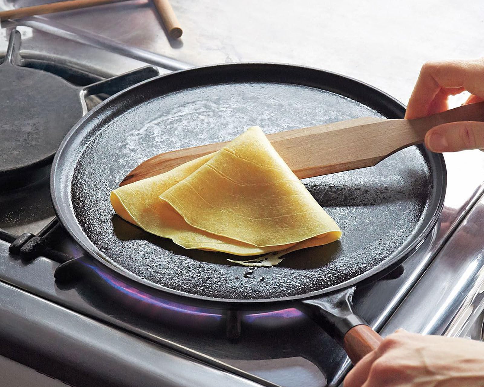 Ds. Distinctive Style Crepe Spreader And Crepe Spatula Kit Set Of 2 Crepe Tools Wooden Spatula And 4.7-Inch T-Shaped Tool