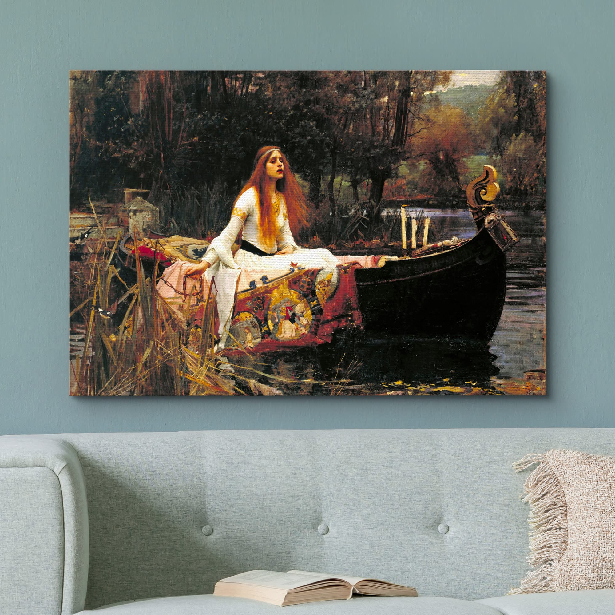 Wall26 Canvas Print Wall Art The Lady Of Shalott By John William Waterhouse People Historic Illustrations Fine Art Traditional C