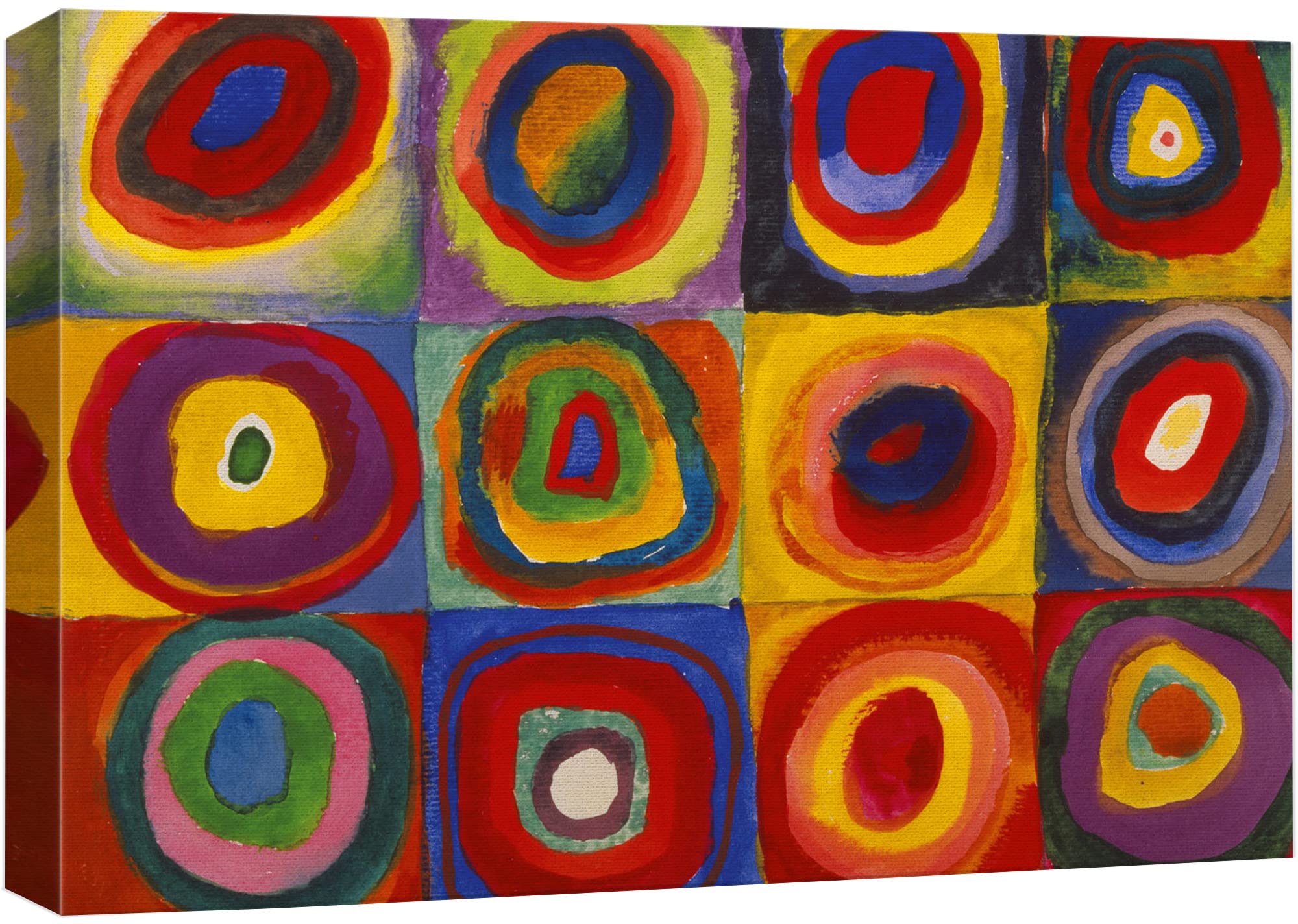 Abstract Canvas Art Squares With Concentric Circles Squares With Concentric Circles By Wassily Kandinsky Giclee Canvas Prints Wr