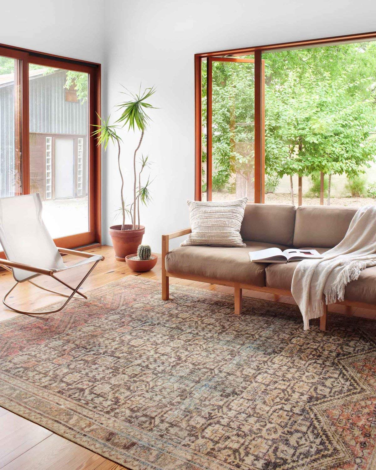 Loloi II Loren Charcoal/Multi 7-6 x 9-6 Area Rug