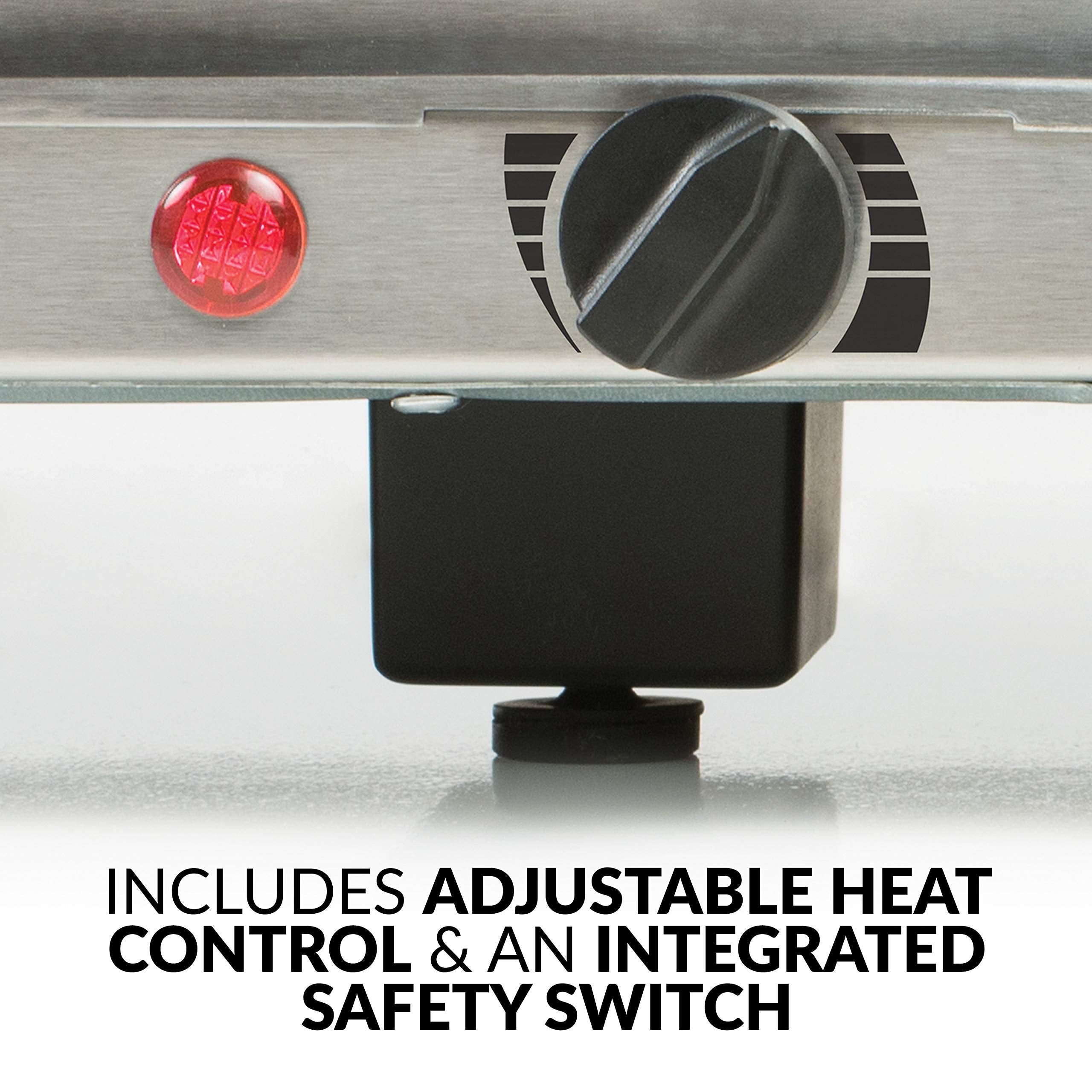 Homecraft Hcbs15Ss 3-Station 1.5-Quart Stainless Steel Buffet Server Slow Cooker & Warming Tray, Adjustable Temperature, Perfect