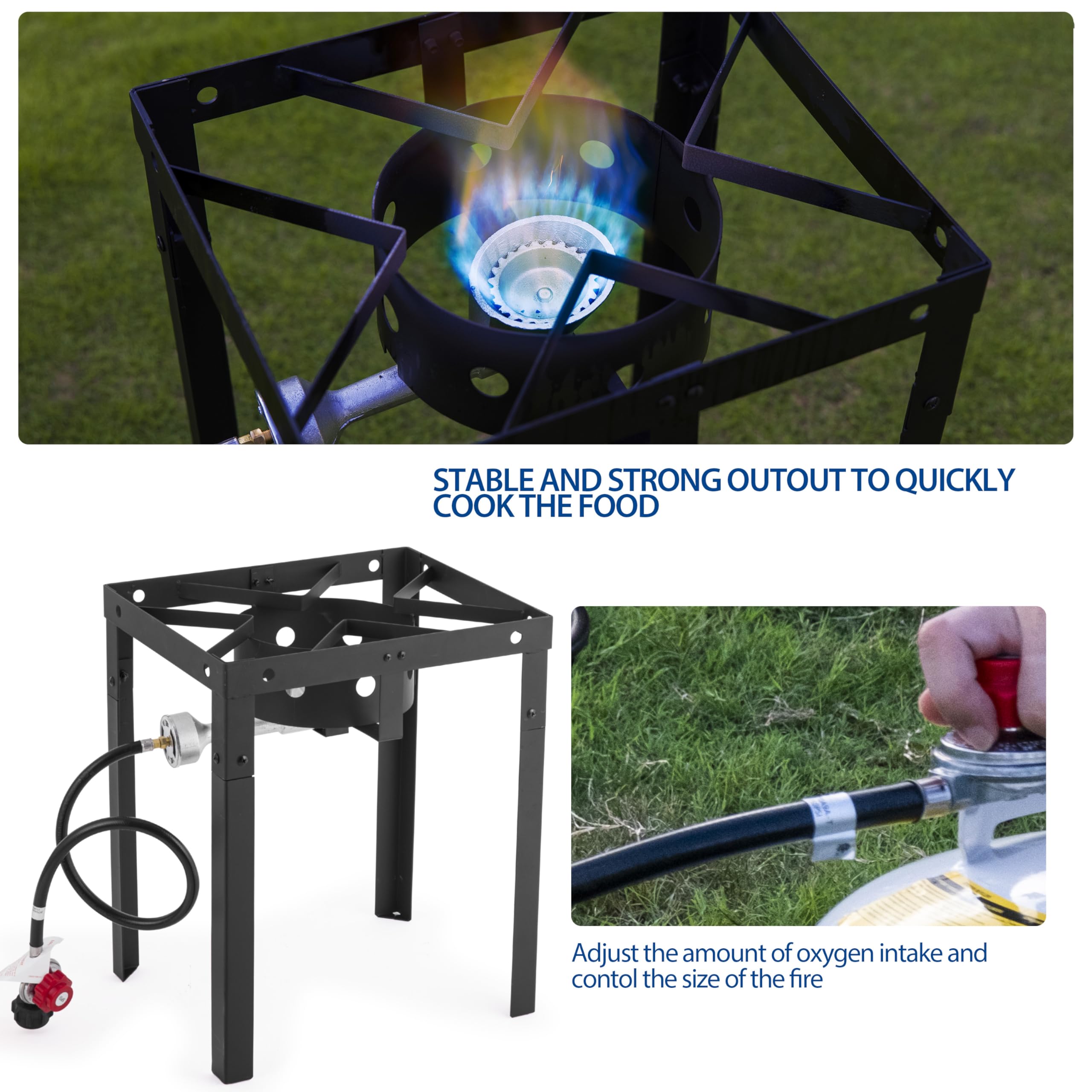 Outermust 58,000 Btu Propane Deep Fryer, 18 Qt. Deep Fryer Pot And 2 Inner Baskets, Ideal For Frying Fish, Chicken Wings, French