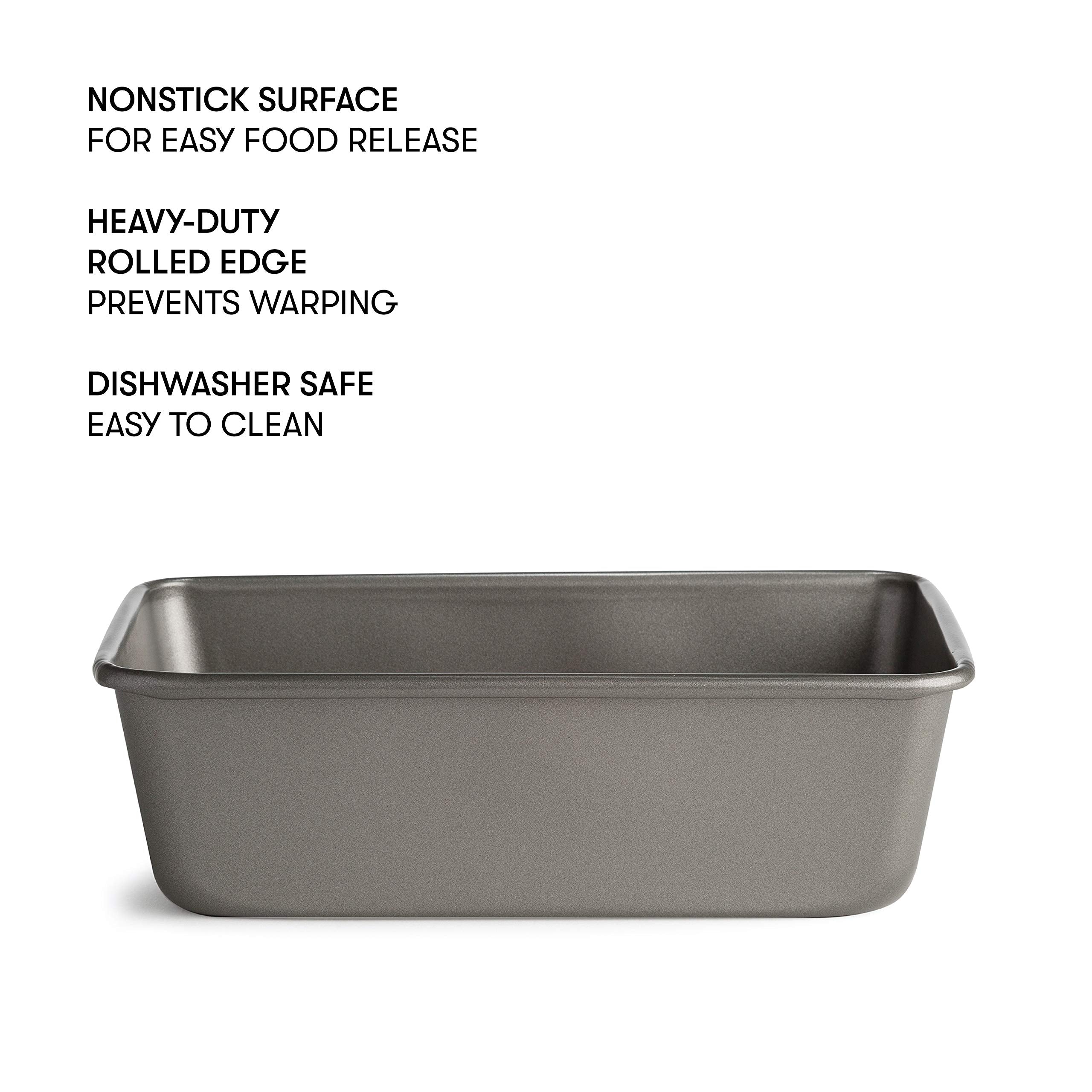 Cooking Light Heavy Duty Nonstick Bakeware Carbon Steel Bread Pan Or Loaf Pan With Quick Release Coating, Manufactured Without P