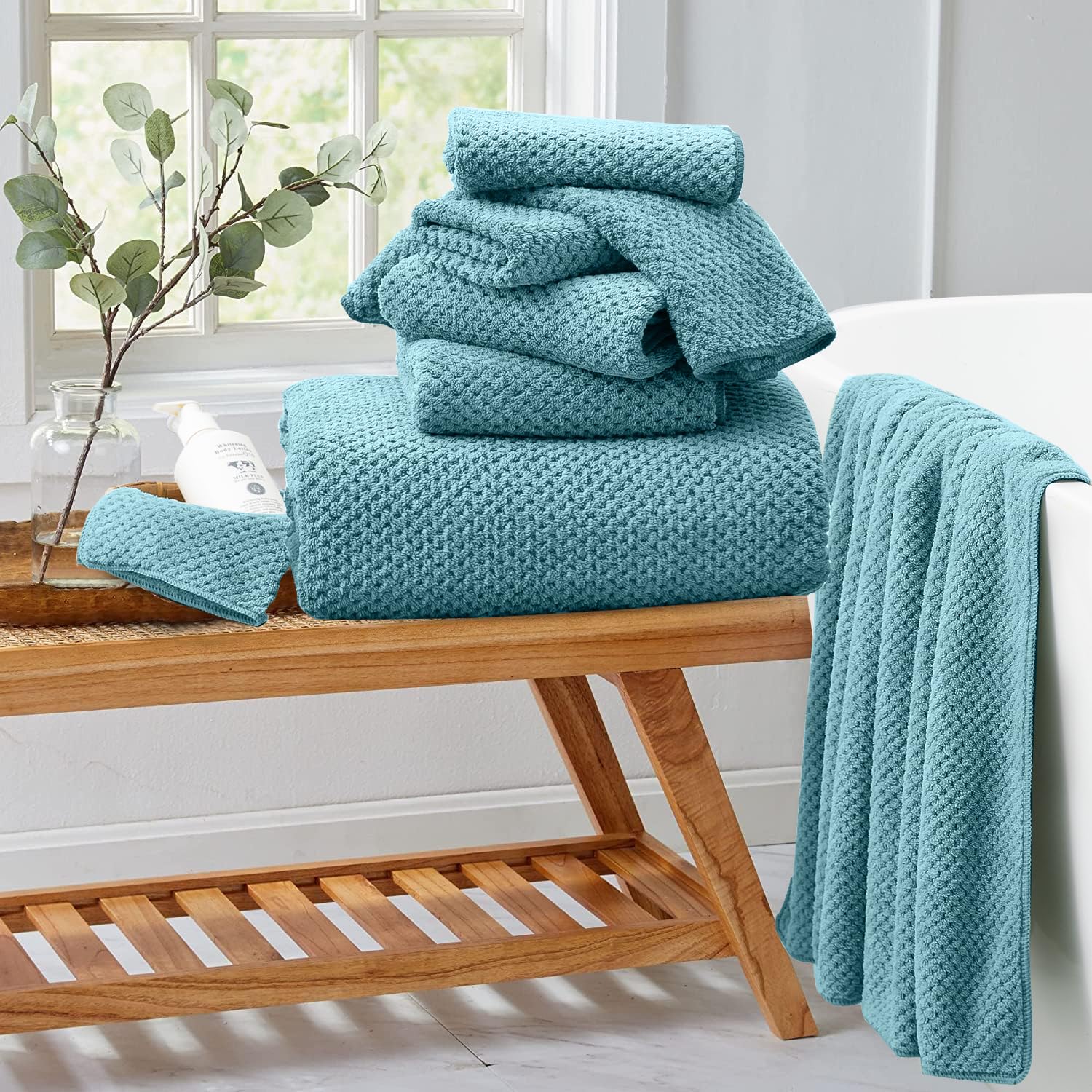 Extra Large Bath Towel Set Of 4 (35''X70''),Oversized Bath Sheet Super Soft Highly Absorbent Jumbo Bathroom Towel Set Microfiber