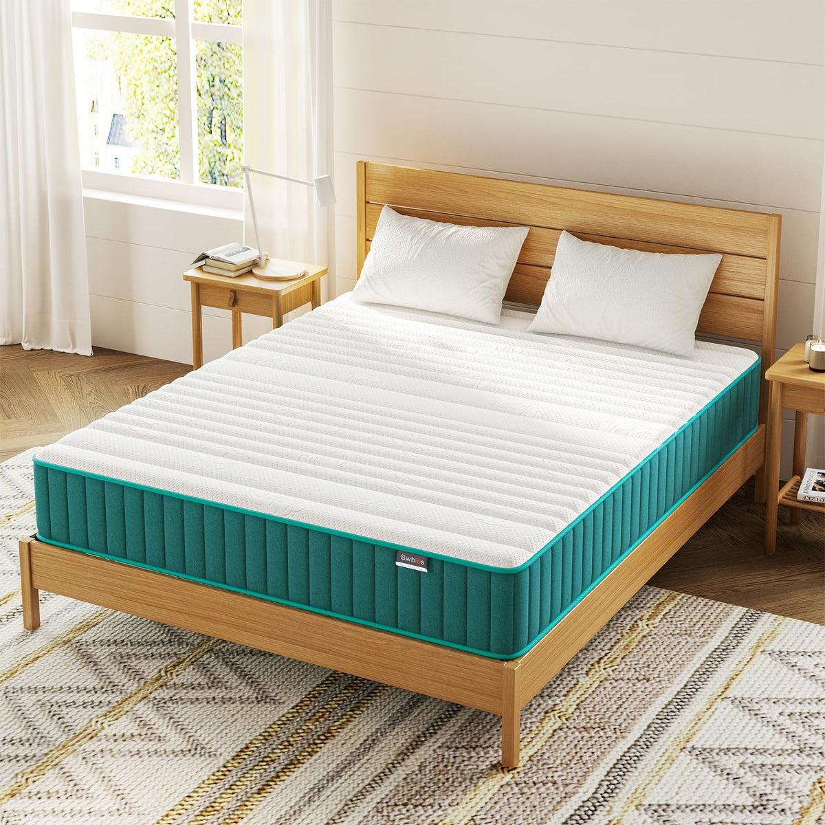 Swbvs Firm Double Mattress, 10 Inch Memory Foam Full Size Mattress, Full Bed Mattress In A Box Pressure Relief & Firm Mattress D