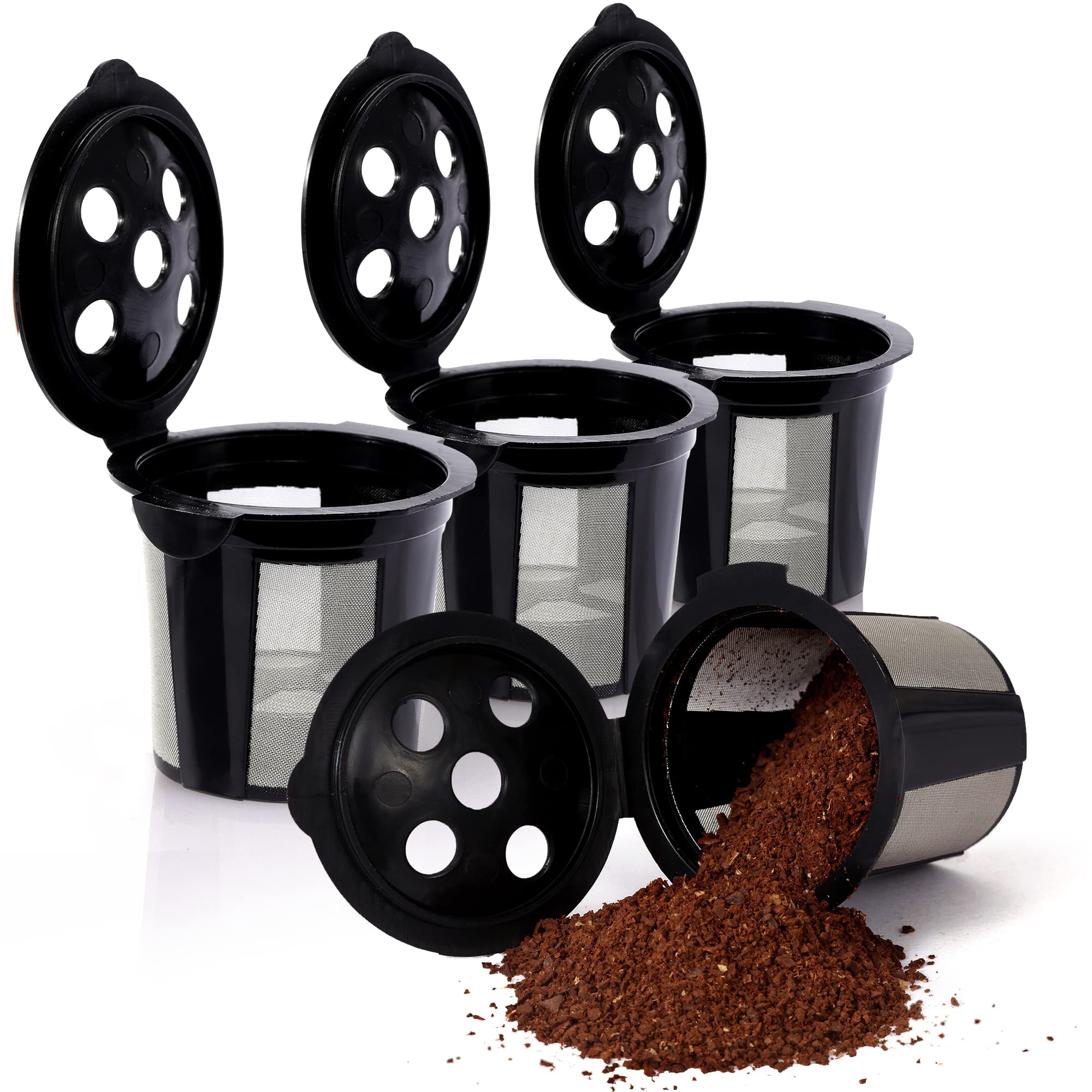 Reusable K Cups for Keurig Supreme  K Supreme Plus and K Slim by PureHQ - Refillable Kcup for Keurig Supreme Coffee Maker - MultiStream Coffee Pods Filter - 4 Pack