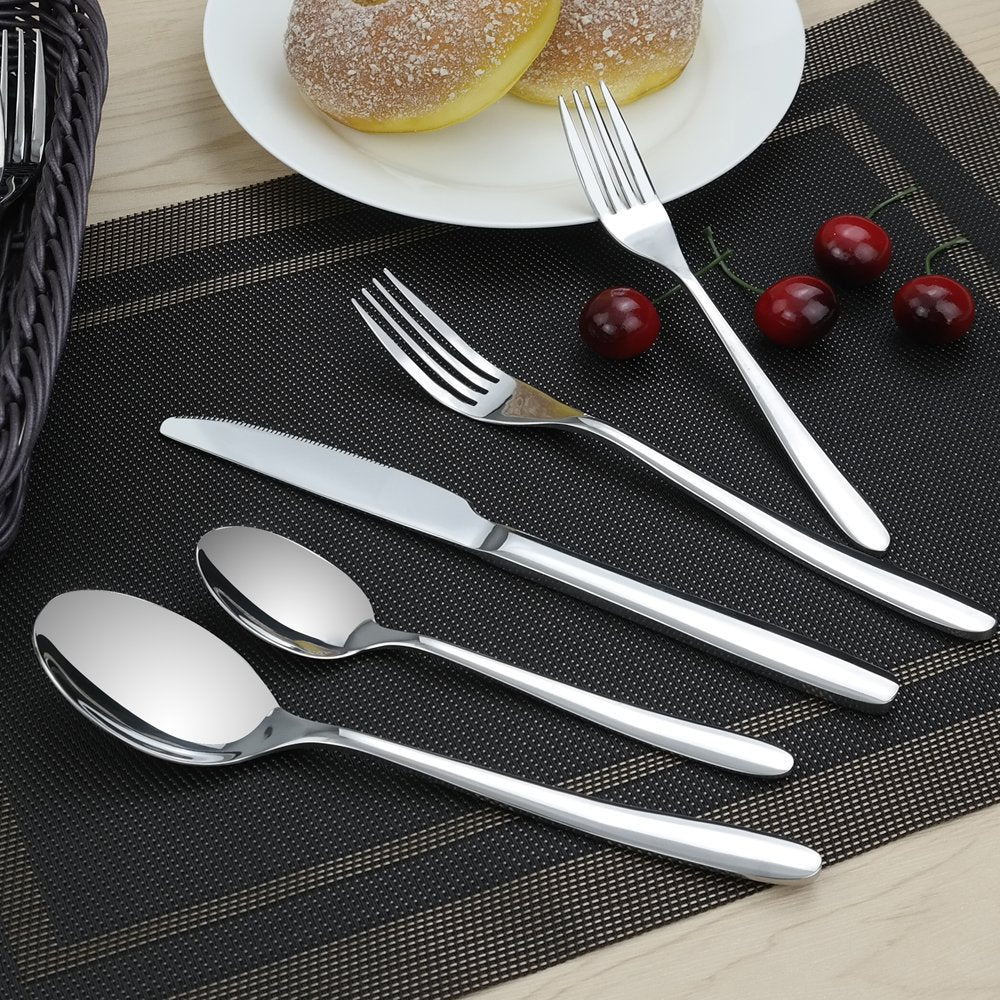 Kekow 60-Piece Stainless Steel Flatware, Cutlery Set, Service For 12