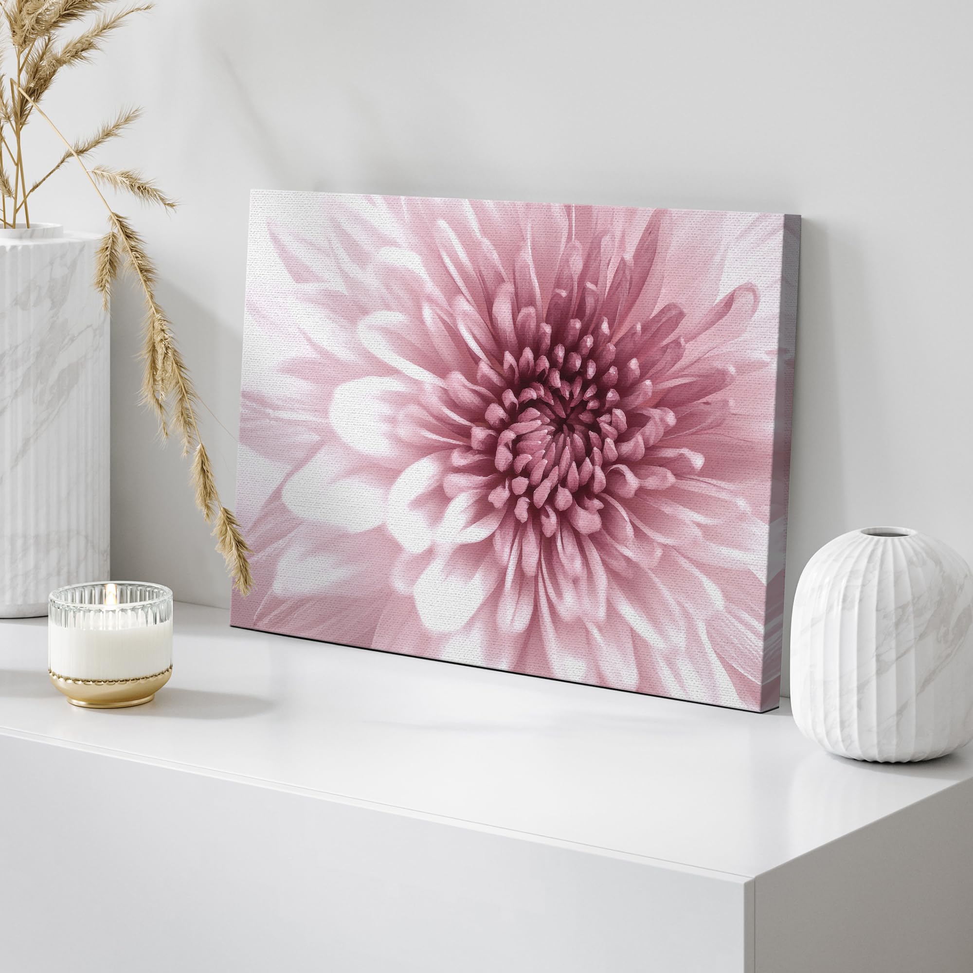 Wall26 Canvas Print Wall Art Close Up Details Of Pink Chrysanthemum Flowers Floral Botanical Photography Modern Art Chic Scenic