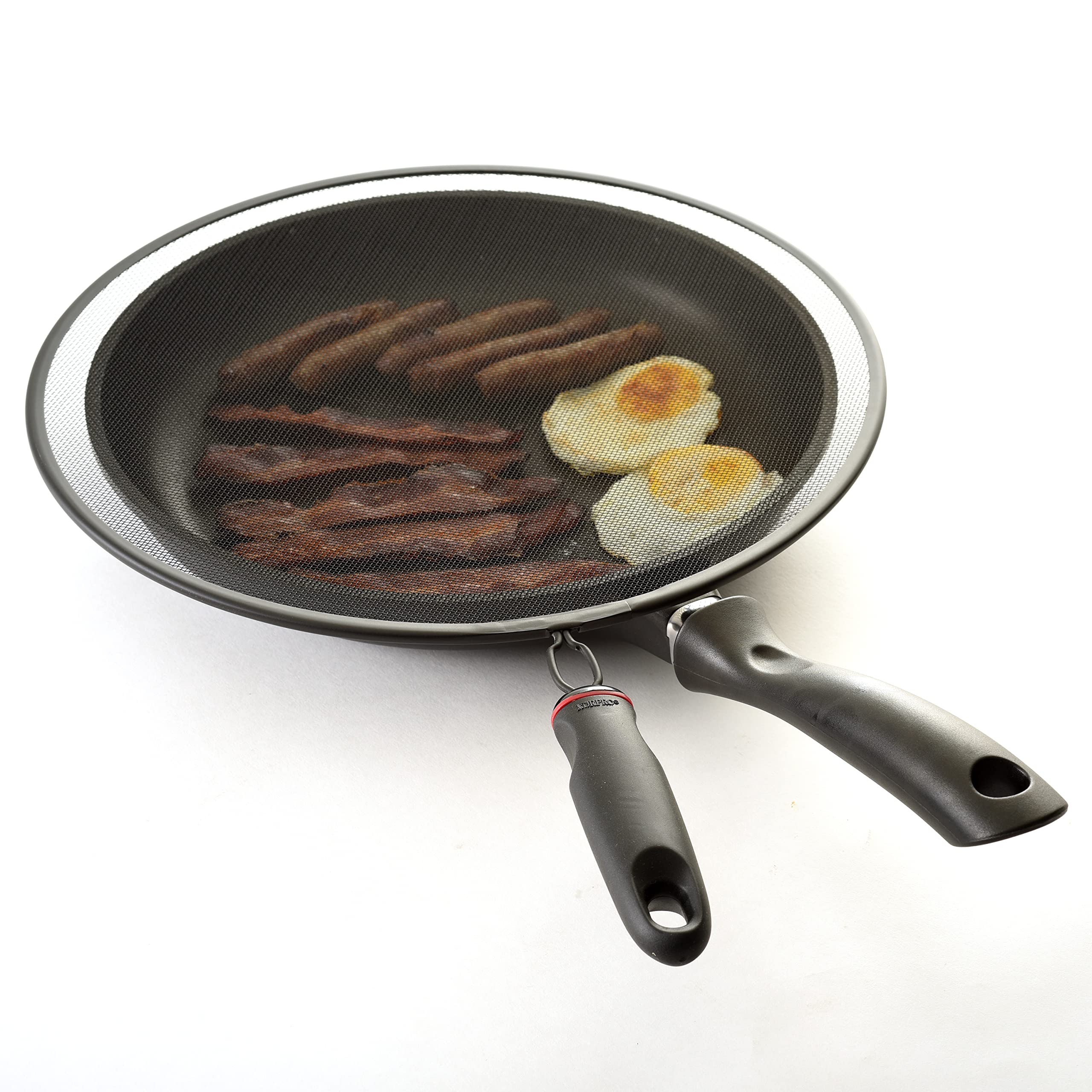 Norpro Grip-Ez Nonstick 13 Inch Strainer Splatter Screen, 13In/33Cm, Black
