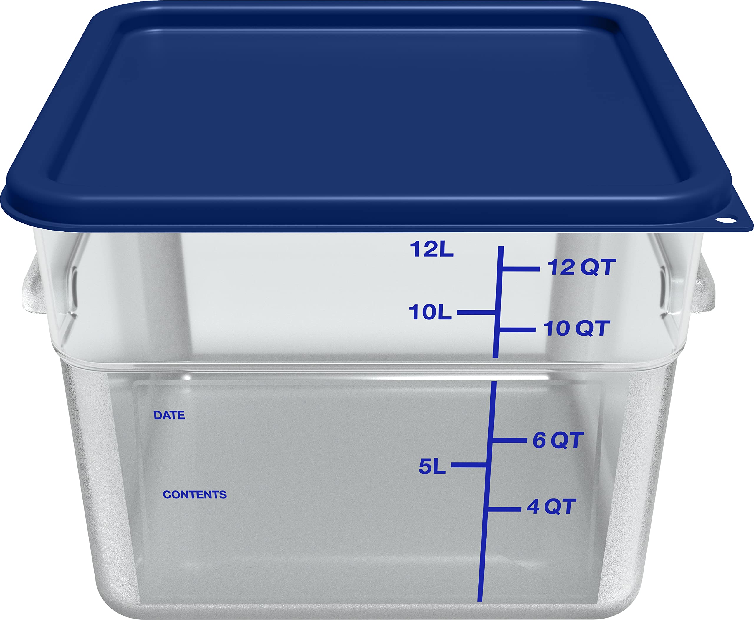 Carlisle Foodservice Products Cfs Squares Plastic Food Storage Lid 12-22 Quart Royal Blue