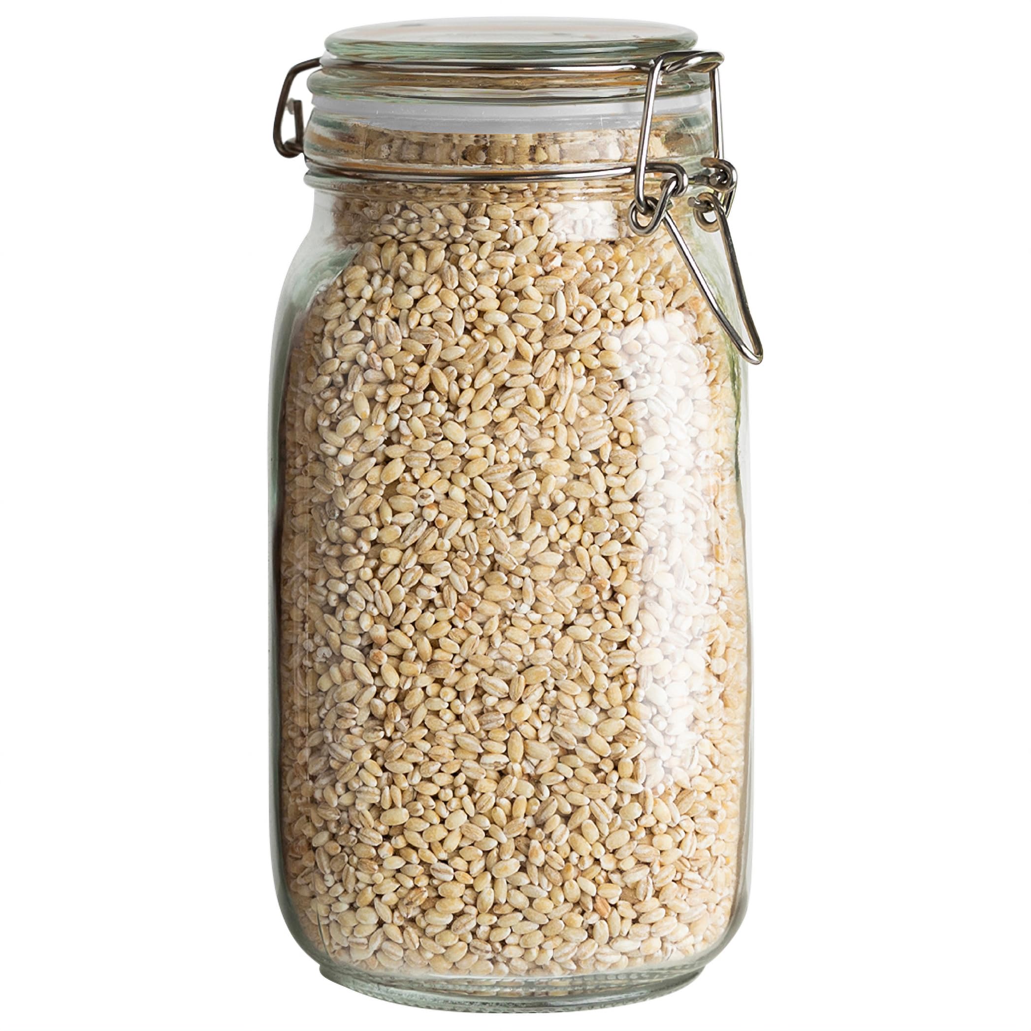 Galashield Glass Jars with Lids 50 oz Food Storage Jars with Airtight Lids Leak Proof Glass Canisters Kitchen Jars