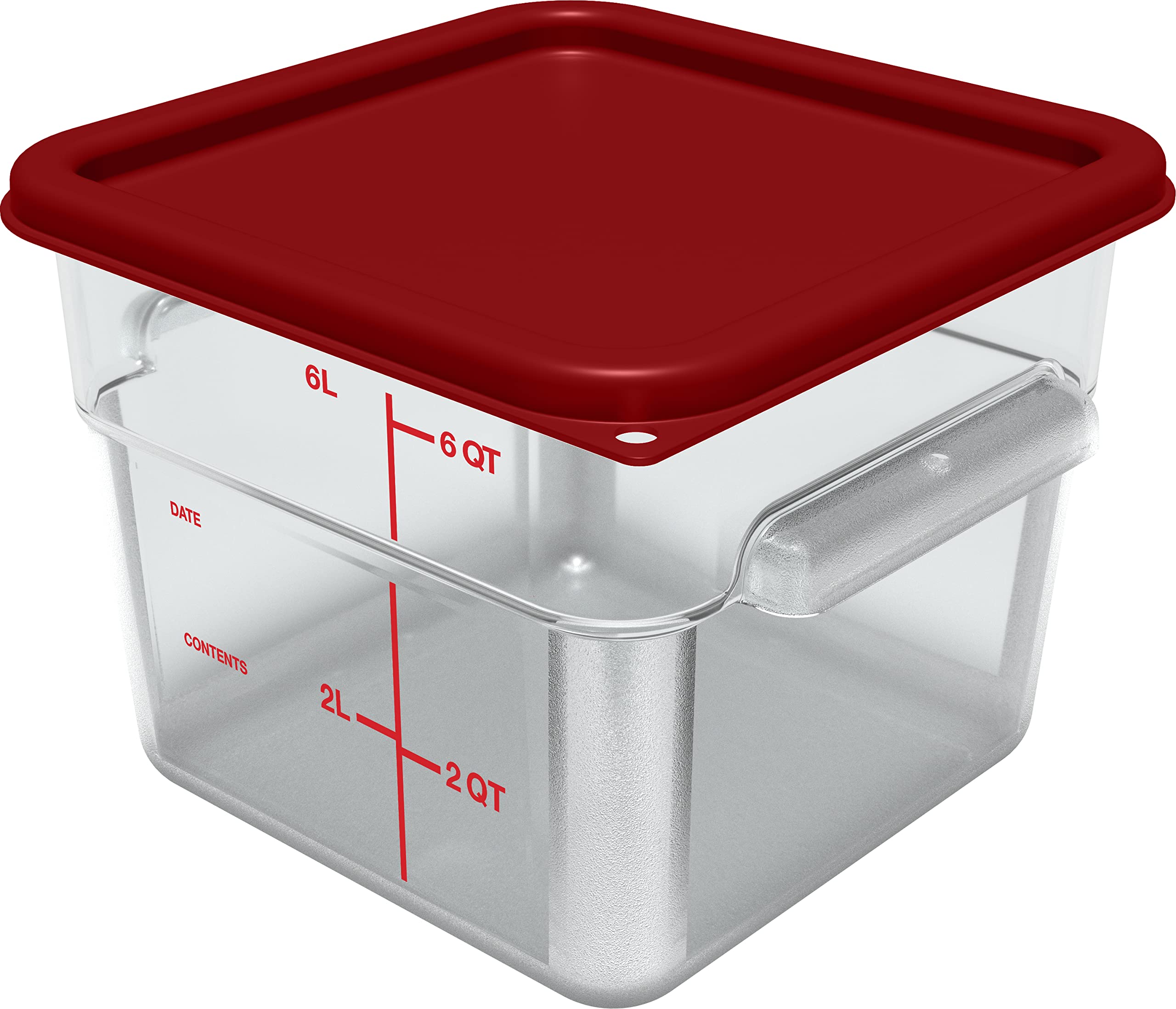 Carlisle Foodservice Products Squares Square Food Storage Container Lid With Stackable Design For Catering, Buffets, Restaurants