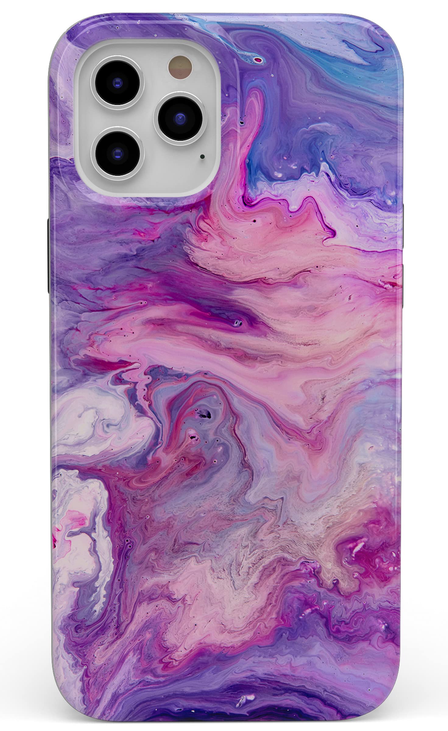 Casely Iphone 1212 Pro Case  Tie Dying Over You Purple Marble Iphone Case