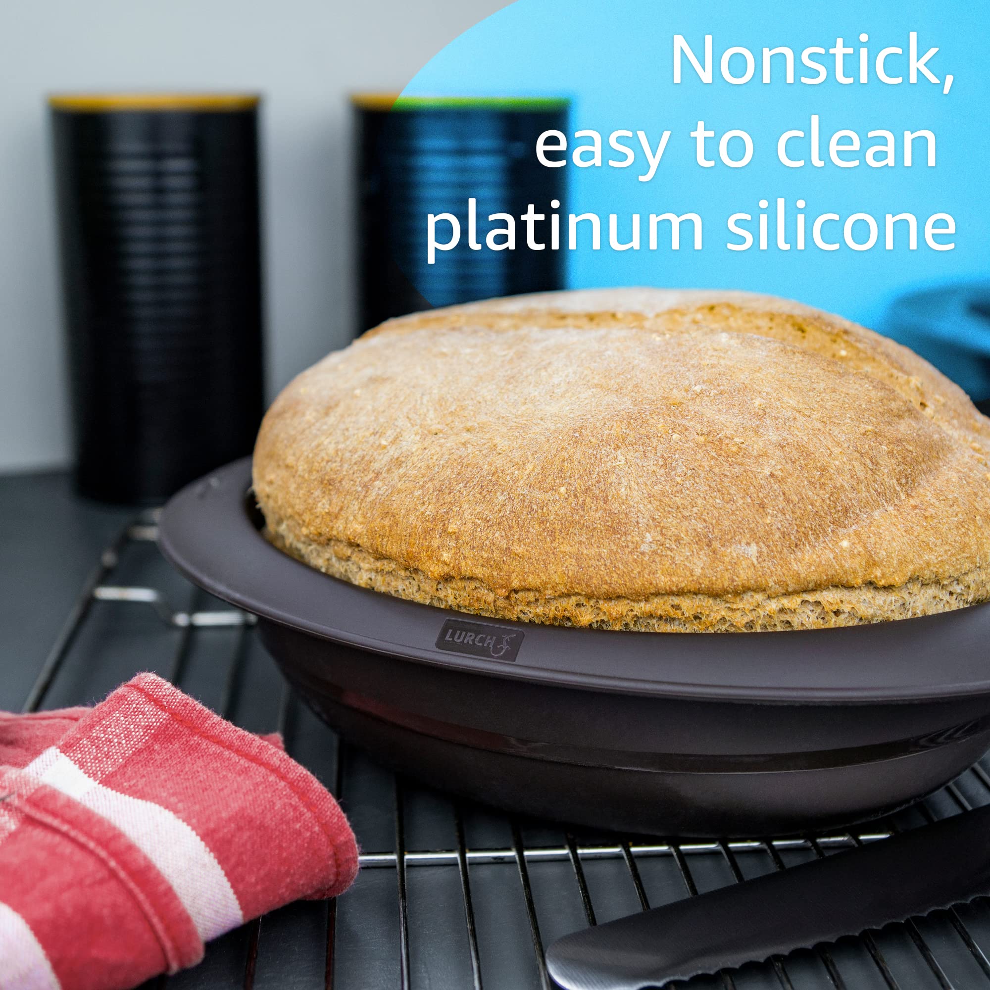 Lurch Germany Flexiform Oval Bread Pan For Baking All Kinds Of Bread | Mold Is Made Of 100% Bpa-Free Premium Platinum Silicone |
