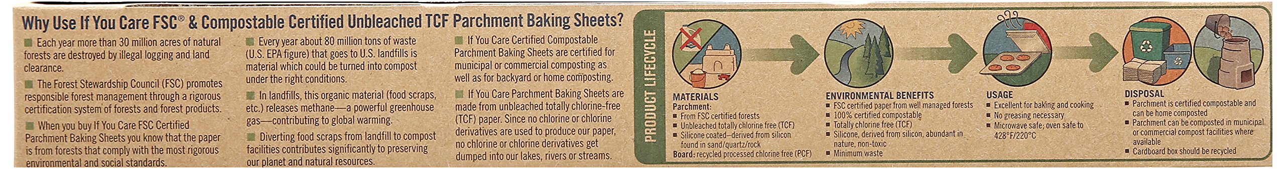 If You Care, Parchment Baking Sheets, 24 Count