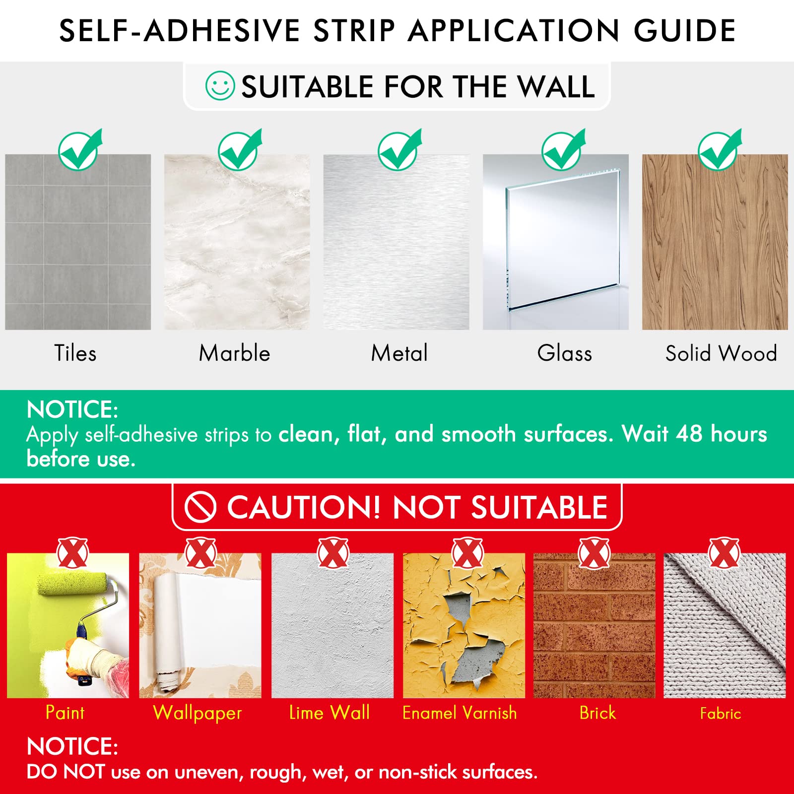 KES Self Adhesive Towel Bar  No Drill Towel Bar 24-Inch for Bathroom Towel Hangers Stick on Sticky Towel Holder SUS304 Stainless Steel Rustproof Brushed Finish  A7000S60B-2