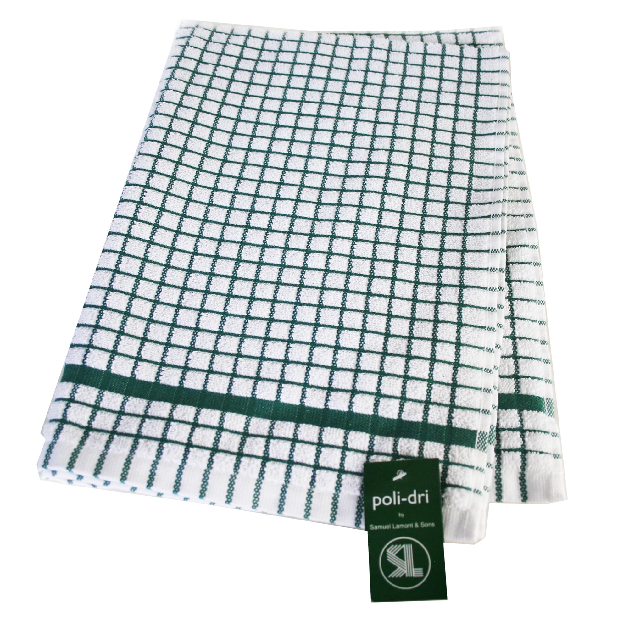 Samuel Lamont & Sons 706Hu Poli Dri Tea Towel, Hunter