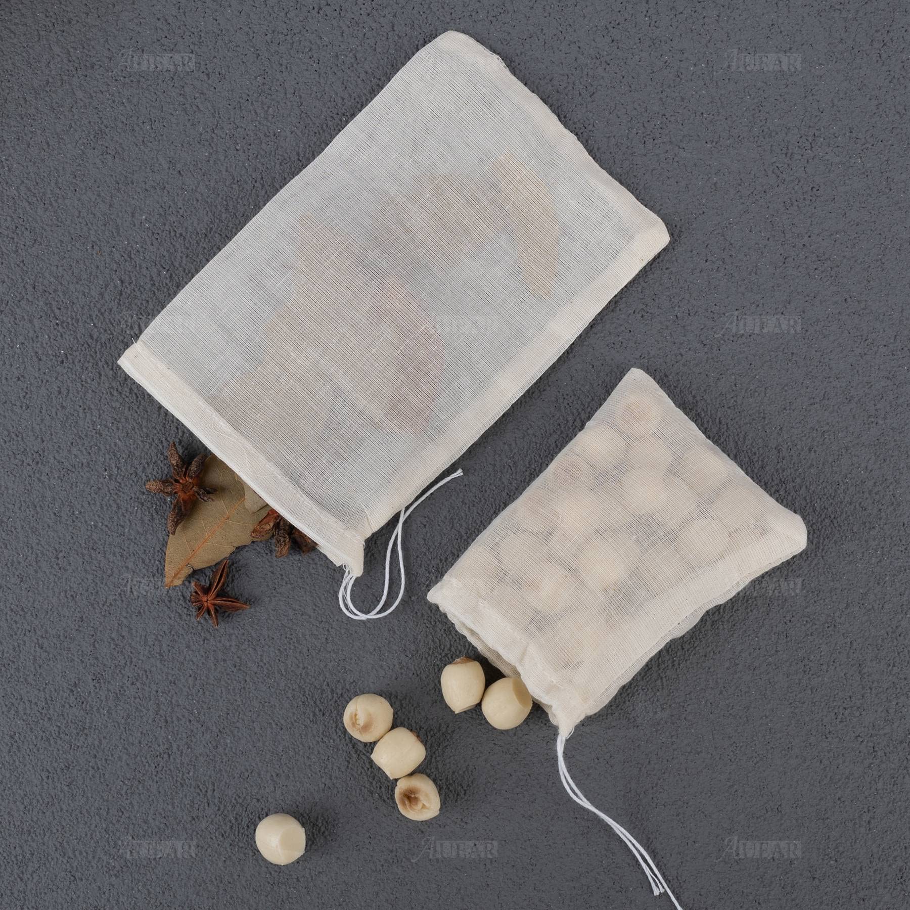 Auear, 30 Pack Reusable Drawstring Cotton Soup Bags Spice Bag Tea Filter Bag Coffee Brew Herb Muslin Bags Cheesecloth Bag For St