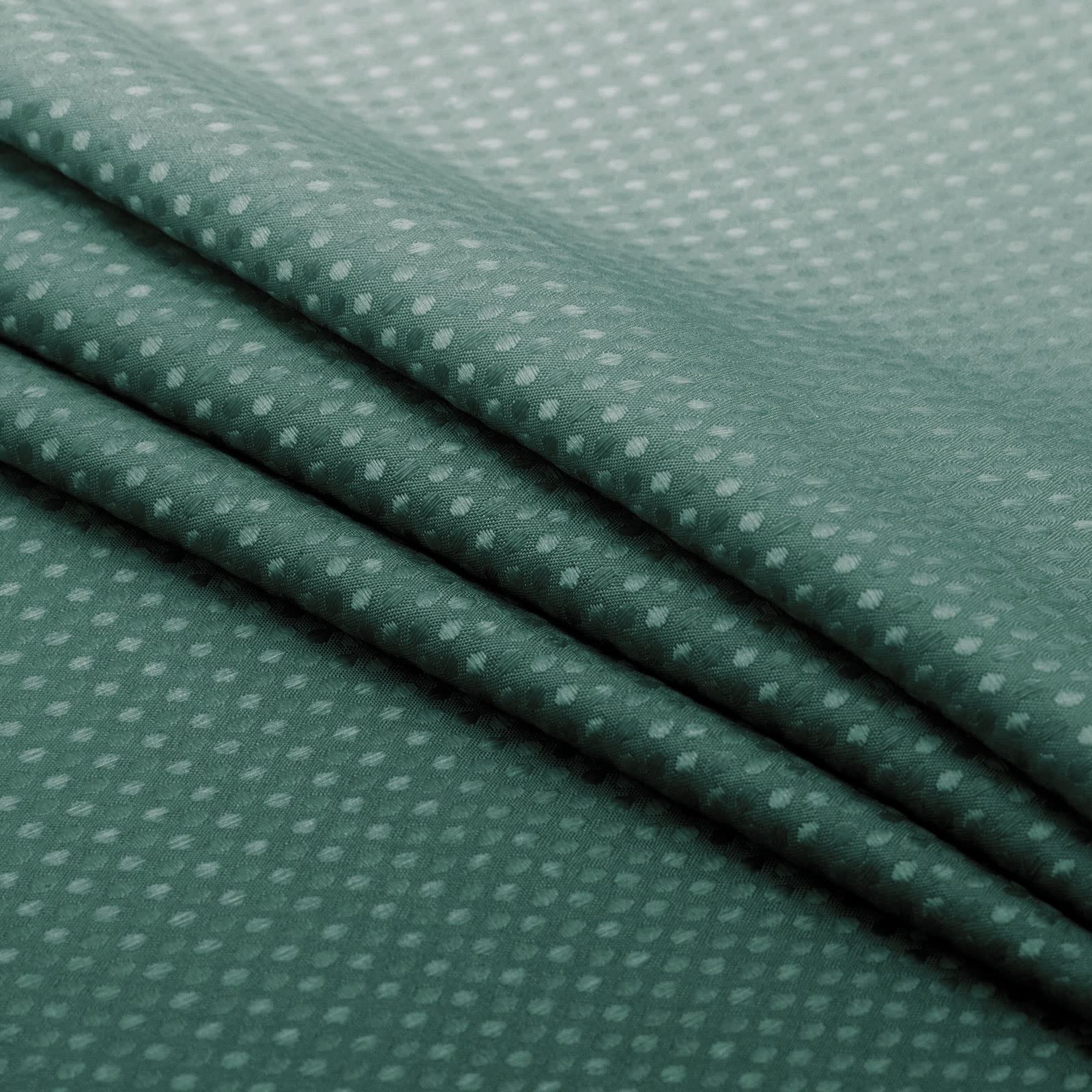 BBiggood 36 x 72 Small Stall Shower Curtain  Dark Green Ombre Narrow Shower Curtain for Bathroom  36 Inch Waffle Weave Fabric Shower Curtain Set with Hook  Water Repellent