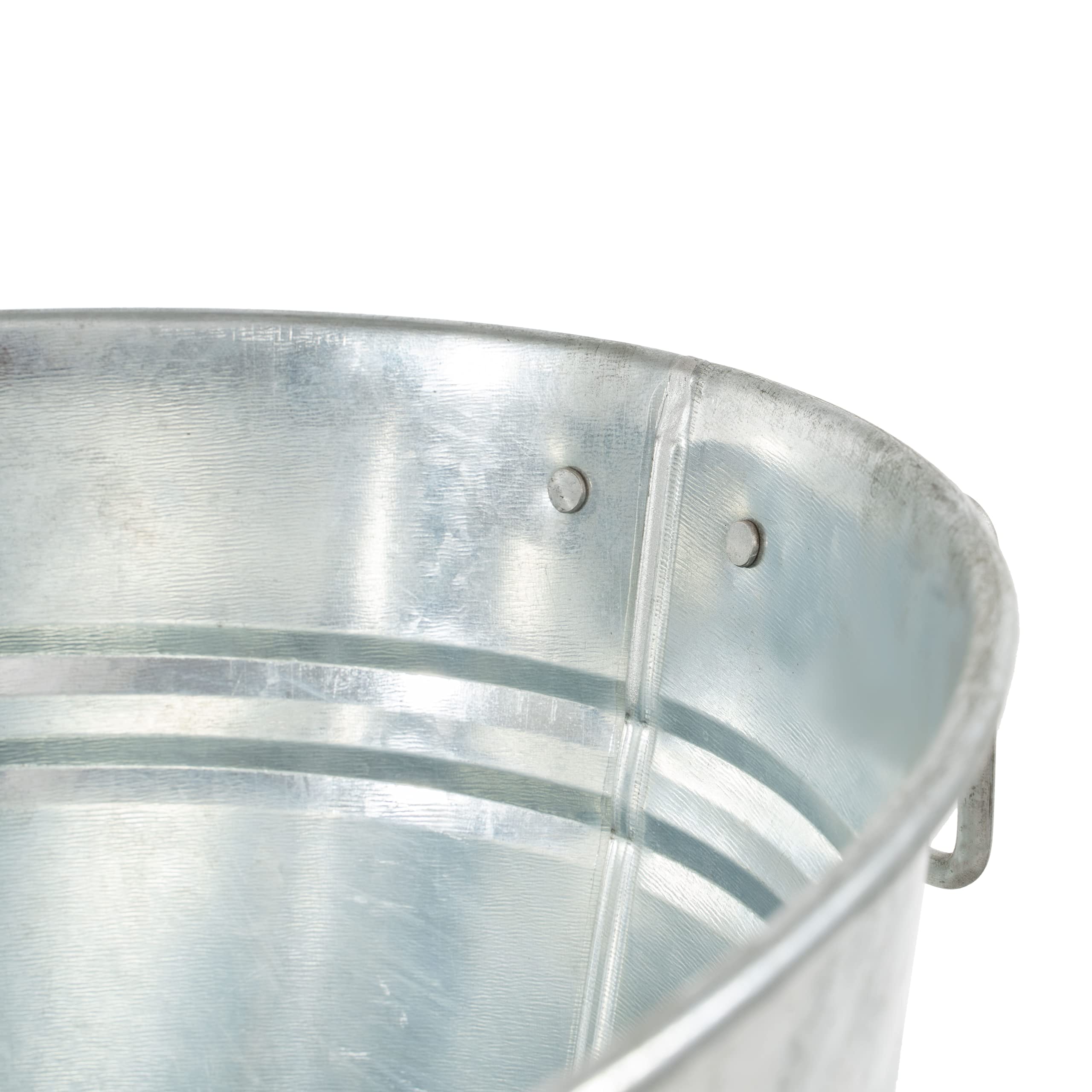 Simple Elements 8 Gallon Galvanized Tub - Multifunctional Ice Bucket - Beverage Tub For Parties, Events And Home Decor - Farmhou