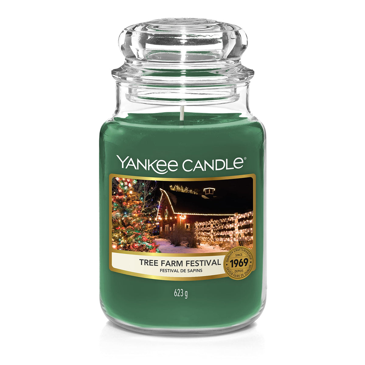 Yankee Candle Scented Candle | Tree Farm Festival Large Jar Candle | Burn Time: up to 150 Hours