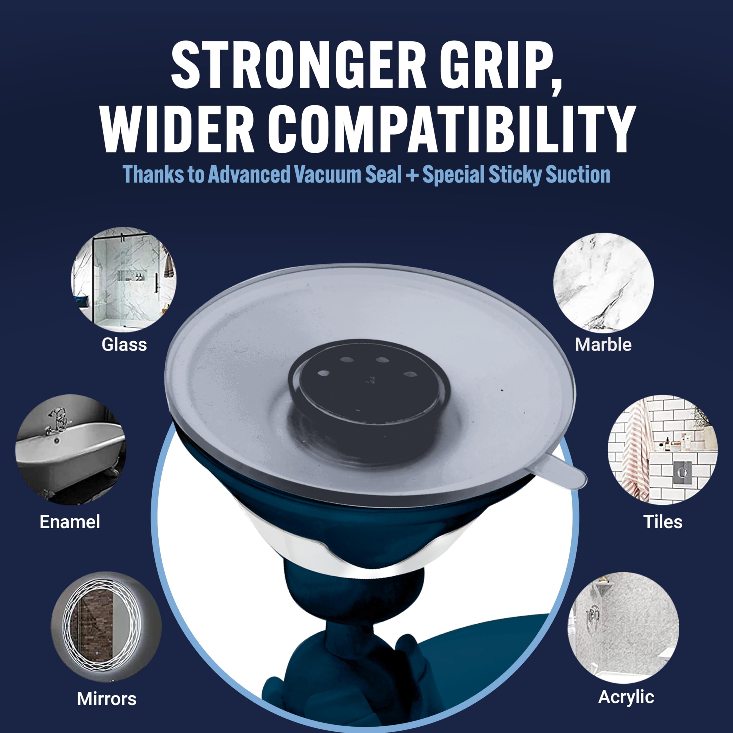 Mirrorvana Fogless Shower Mirror For Shaving With Upgraded Suction, Anti Fog Shatterproof Surface And 360 Swivel, 6.3'' X 6.3''