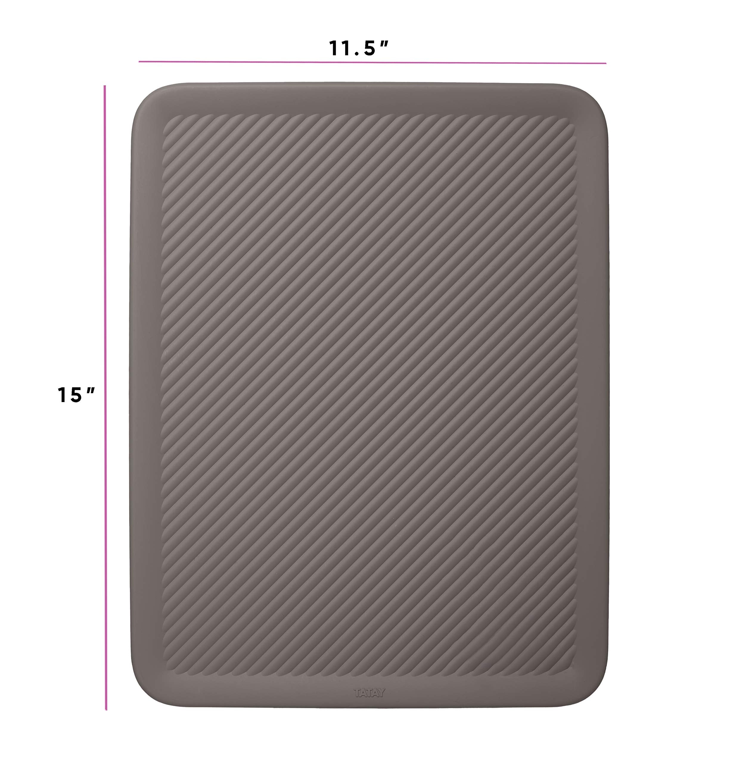 Superio Ribbed Collection Lid For Decorative Plastic Open Home Storage Bins Organizer Baskets, Large Brown - For Organizing Clos