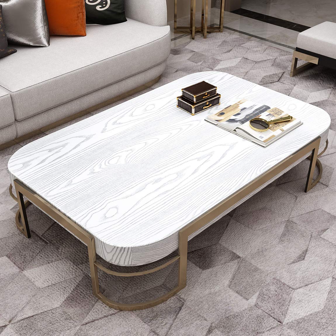 Livelynine 15.8 X197 Inch White Wood Contact Paper For Cabinets Countertop Peel And Stick Wood Wallpaper Self Adhesive Shelf Lin