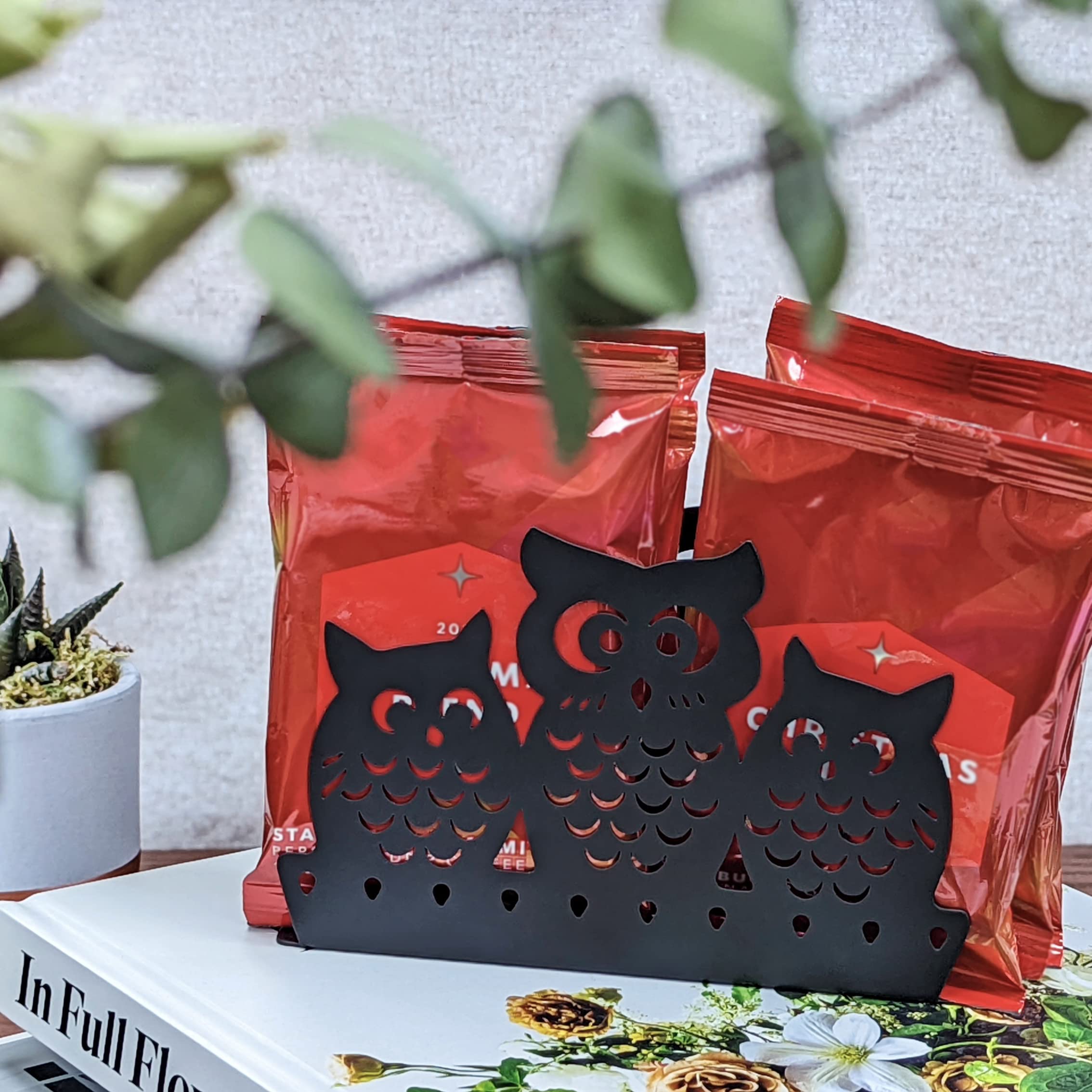 Mango Steam Napkin Holder (Owl  Black)