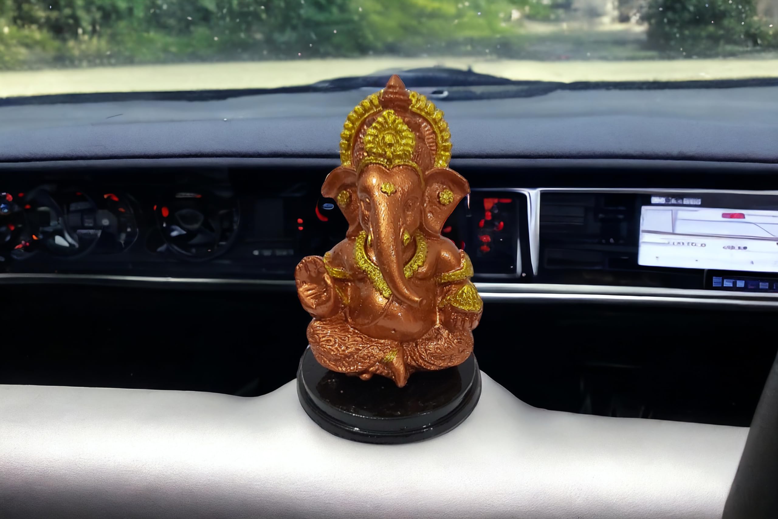 Goodmarts Ganesh Idol For Car Dashboard Small Ganesha Murti Ganpati Idol For Home Decor Puja Lord Ganesh Statue Gift For Office