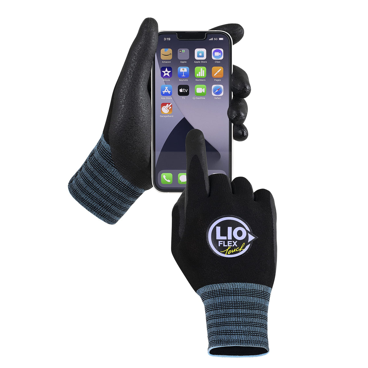 Lio Flex Smart Touch Screen Gloves - Work Gloves Men  Women With Thin, Lightweight, Breathable, Flexible, Durable, Anti Slip, Ho