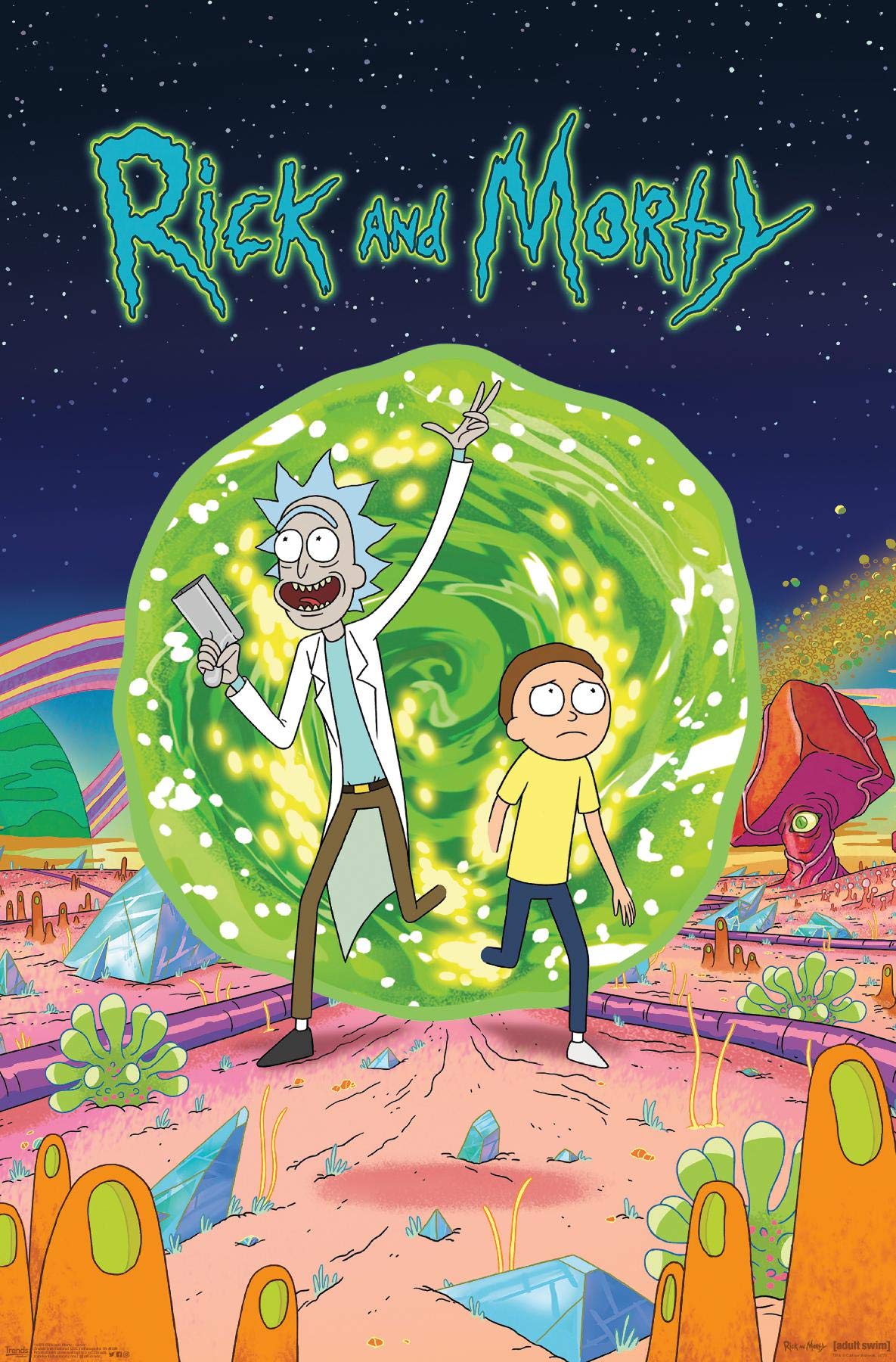 Trends International Rick And Morty - Cover Wall Poster, 14.725'' X 22.375'', Premium Unframed Version