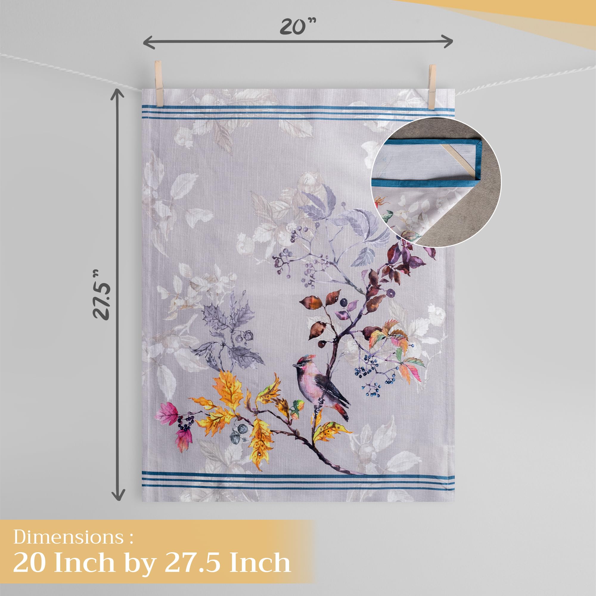 Maison D' Hermine Kitchen Towel 100% Cotton Quick Dry Cleaning Dishtowel For Gifts, Dining, Home, Wedding, Banquet, Buffet, Equi