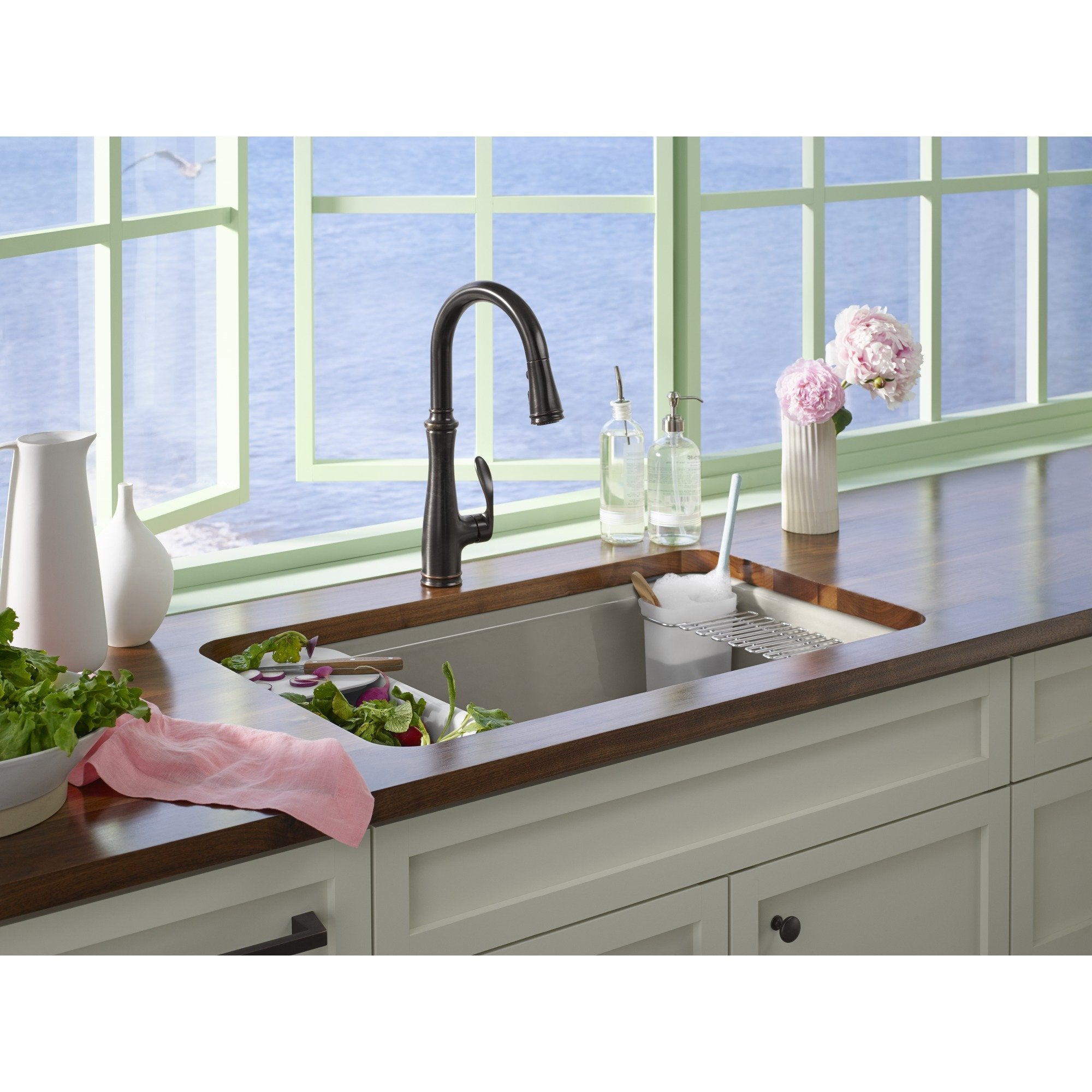 Kohler K-6239-0 15-11/16'' X 6-7/8'' Rinsing Colander With Cutting Board White