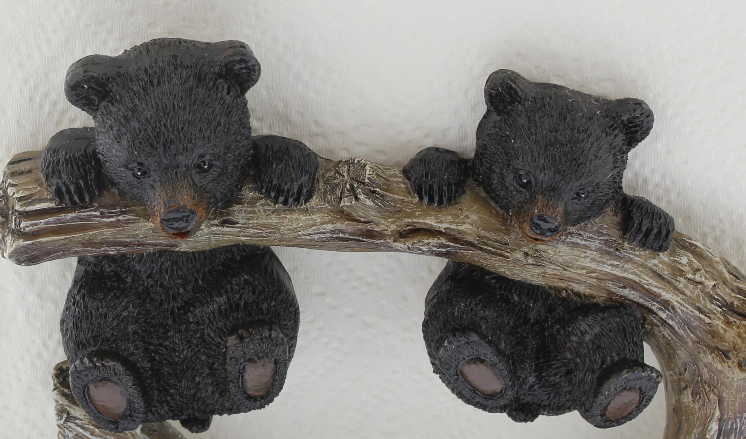 Rustic Black Bear Cubs Resin Napkin Holder For Cabin Or Lodge Decor Kitchens